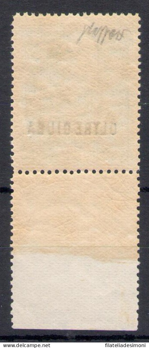 1925-26 Oltre Giuba, N. 22, 1 Lira Azzurra Dentellata 13 1/2 - MNH** - Oltre Giuba