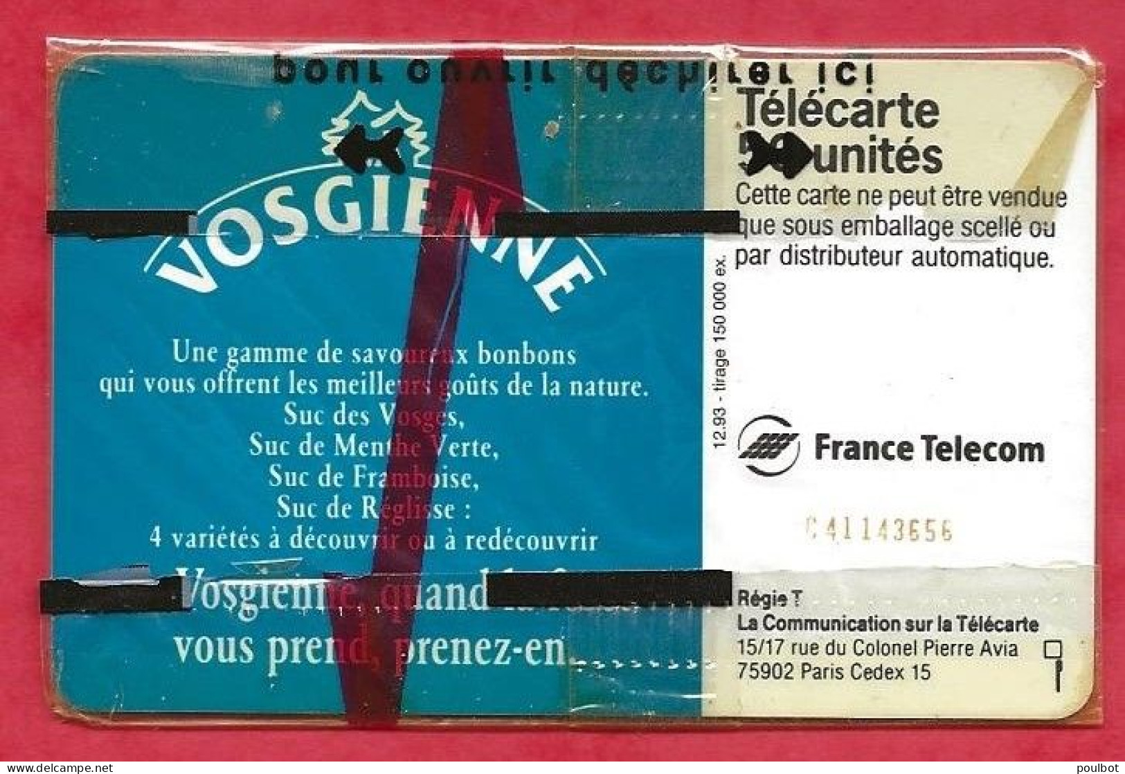 Télécarte NSB F450 50u Suc Des Vosges Puce SC7  12 93 - 1993