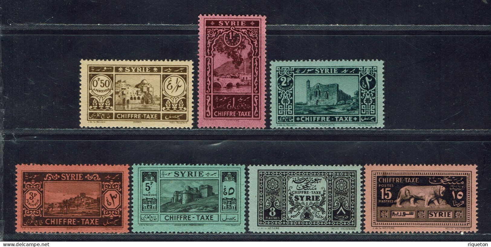 Syrie. 1925-31. T. Taxe N° 32/38* TB. - Impuestos