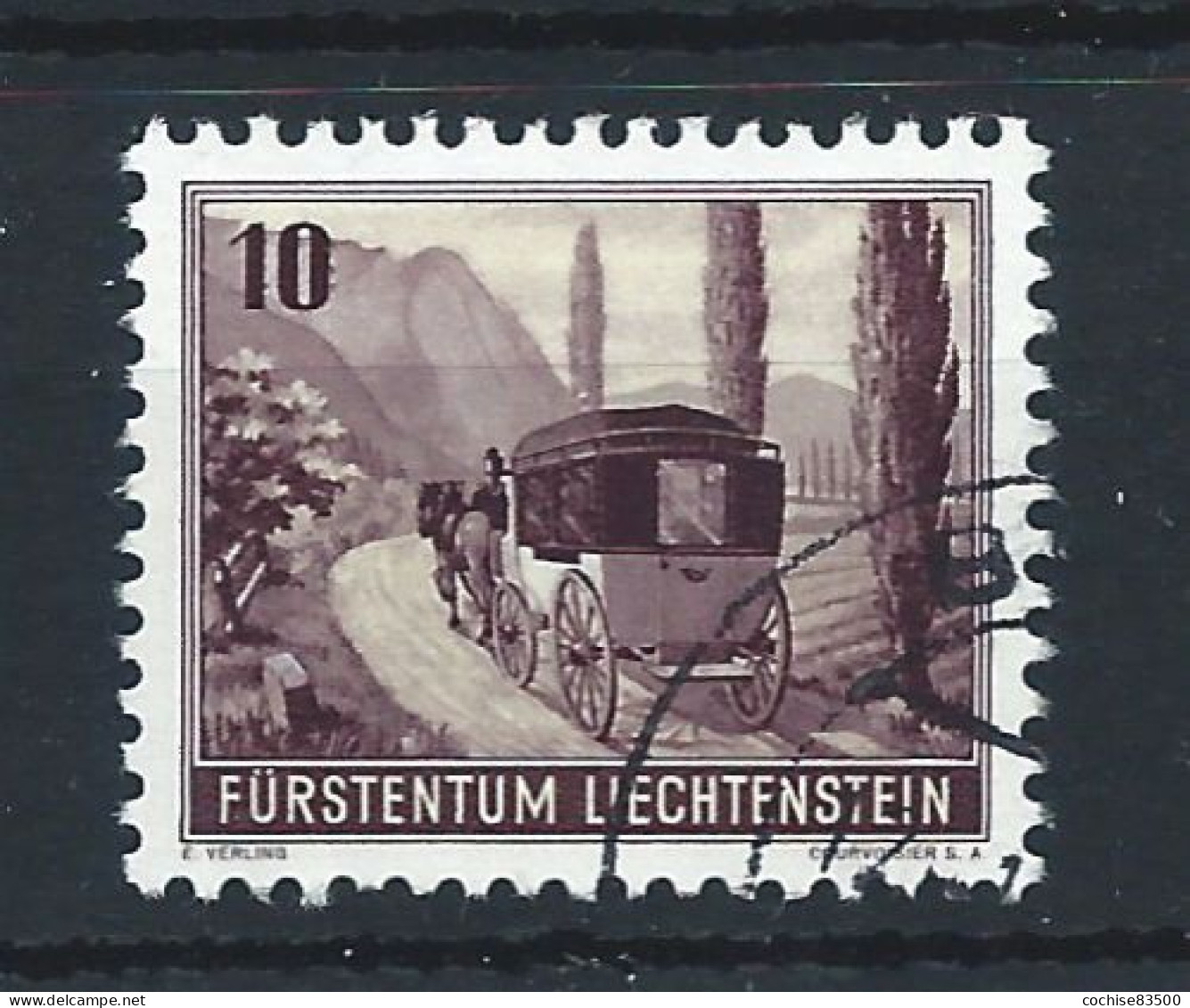 Liechtenstein N°223 Obl (FU) 1946 - Exposition Philatélique De Vaduz - Gebraucht
