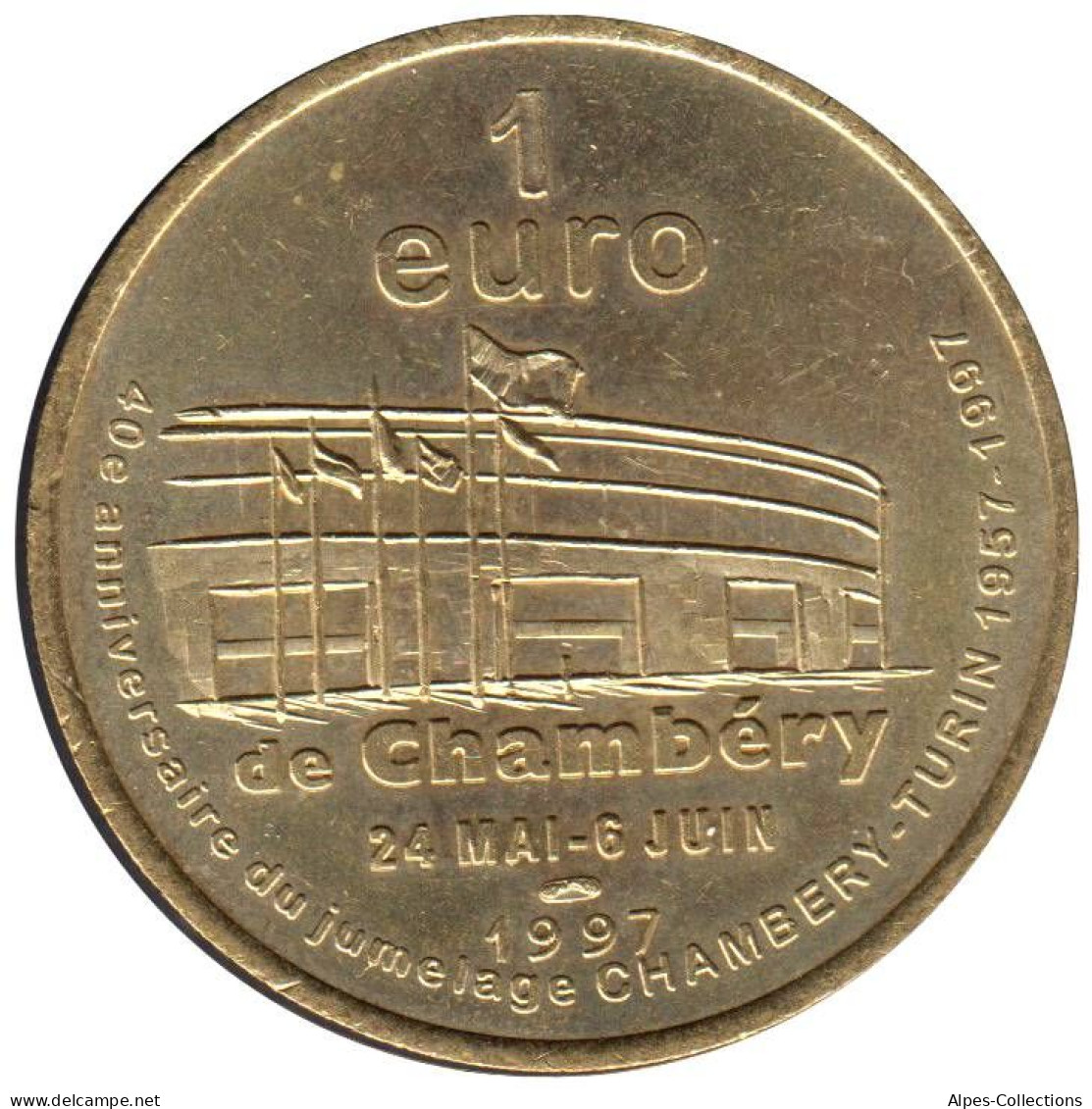 CHAMBERY - EU0010.2 - 1 EURO DES VILLES - Réf: T275 - 1997 - Euro Der Städte