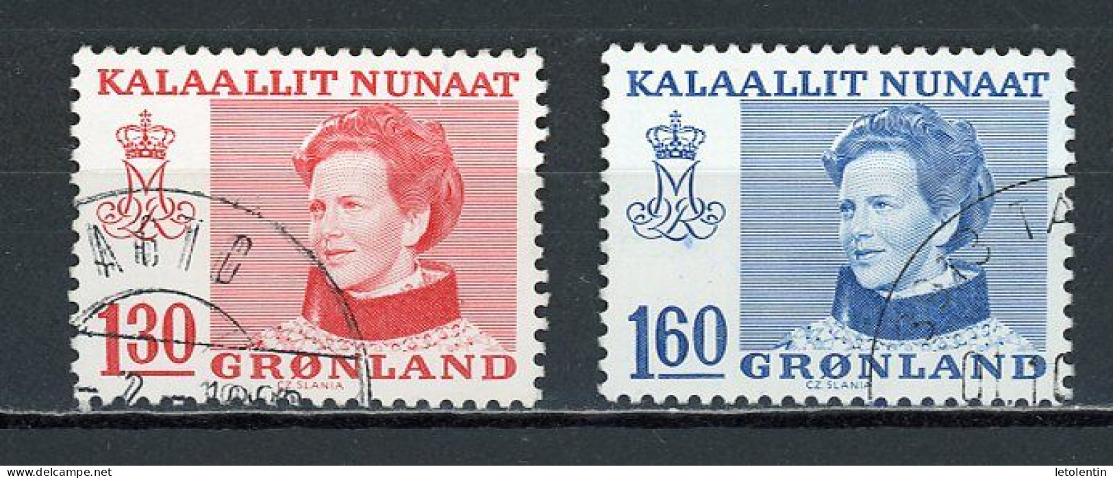 GROENLAND - MAREGRETHE II - N° Yvert 101+102 Obli. - Used Stamps