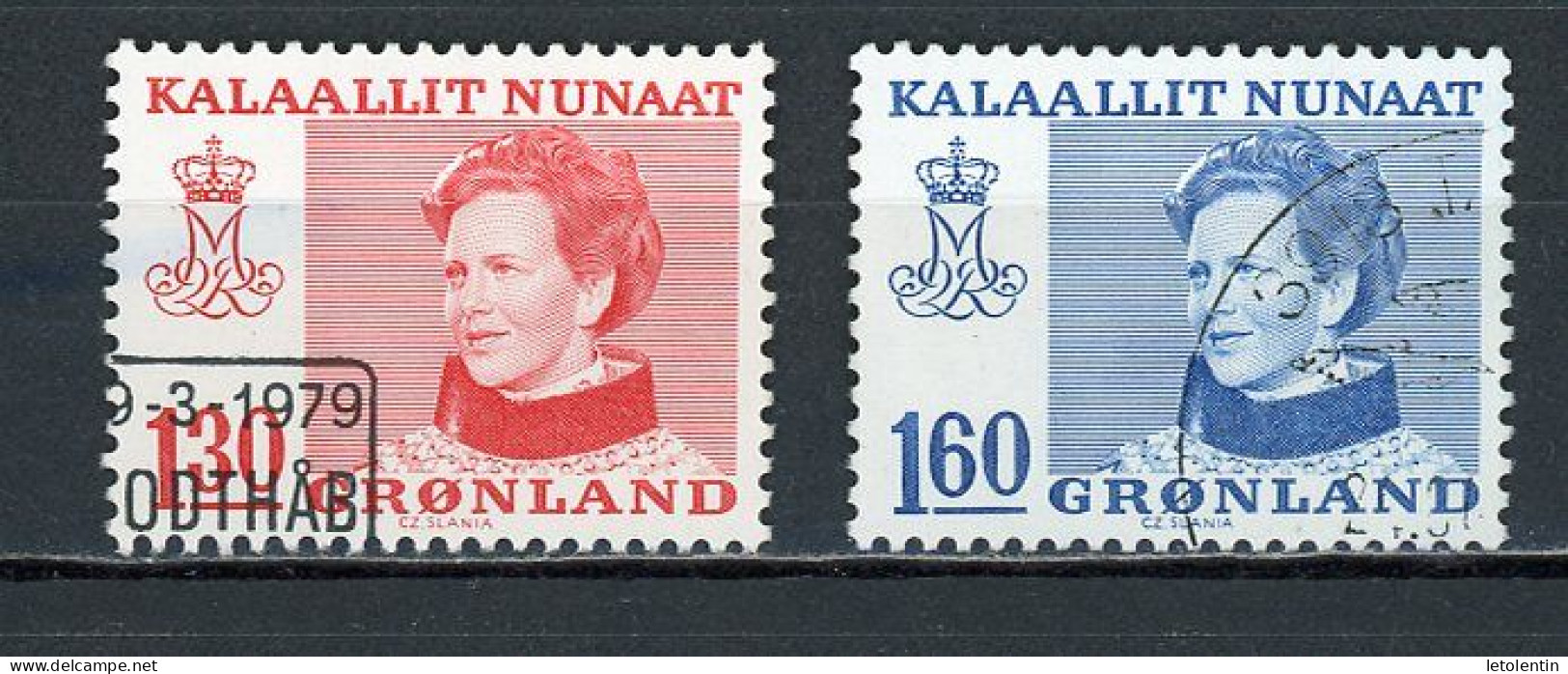 GROENLAND - MAREGRETHE II - N° Yvert 101+102 Obli. - Used Stamps