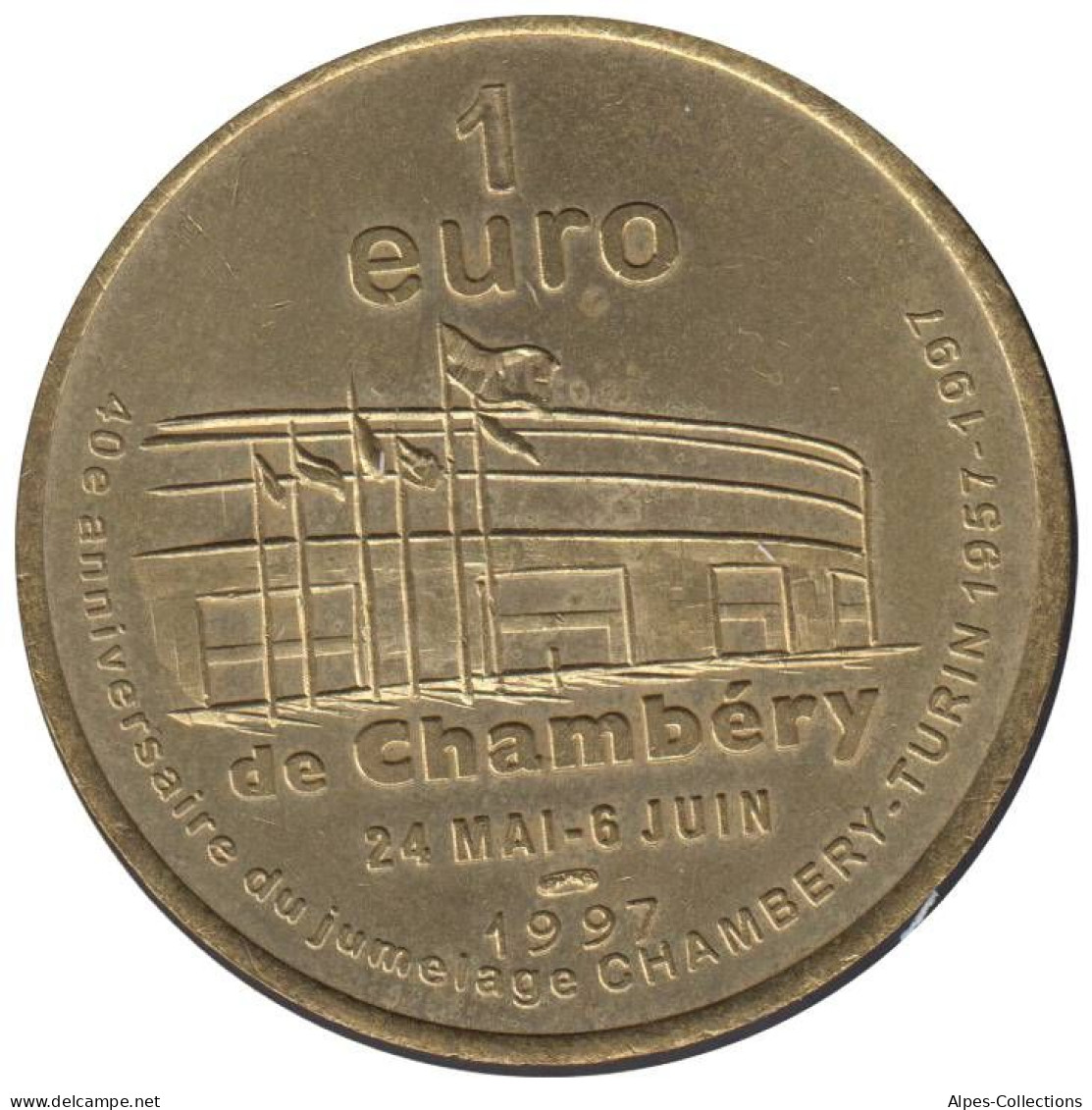 CHAMBERY - EU0010.3 - 1 EURO DES VILLES - Réf: T275 - 1997 - Euro Der Städte