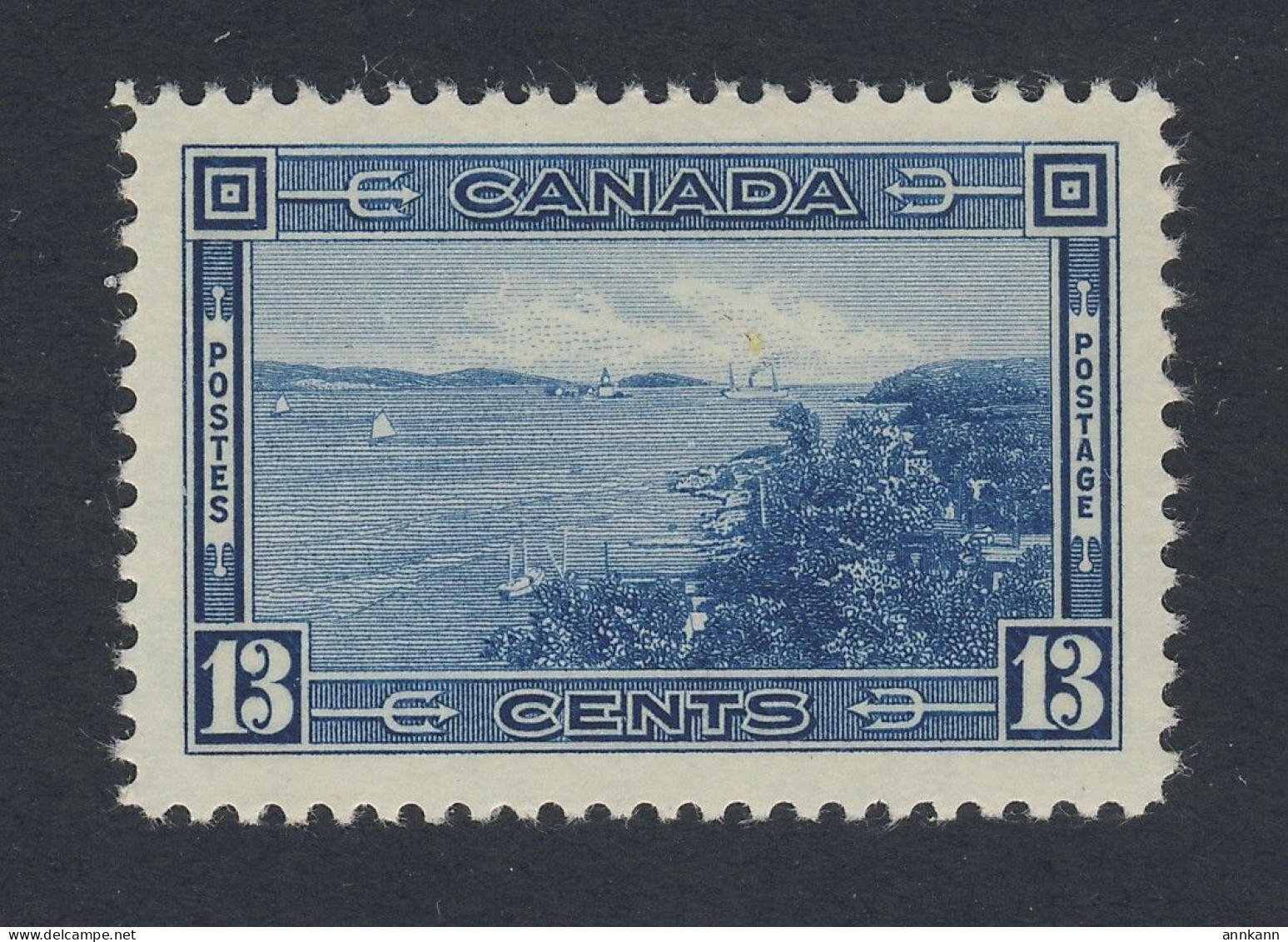 Canada Mint Stamp #242-13c Halifax Harbor MH VF Guide Value = $20.00 - Ungebraucht
