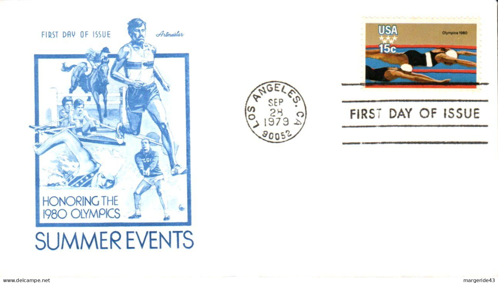 USA ETATS UNIS FDC 1979 JEUX OLYMPIQUES D'ETE - 1971-1980