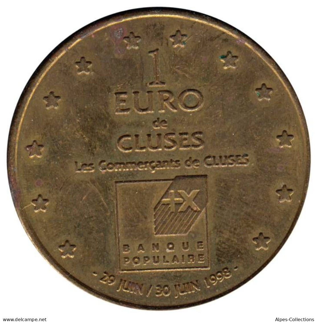 CLUSES - EU0010.2 - 1 EURO DES VILLES - Réf: NR - 1998 - Euros Des Villes