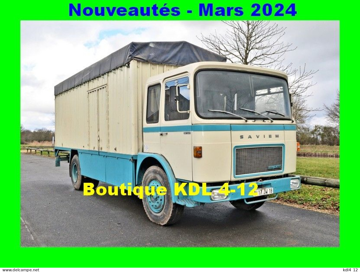 AL UT 29 - Fourgon Baché Dun Forain Saviem SM 240 - CUFFY - Cher - Camions & Poids Lourds