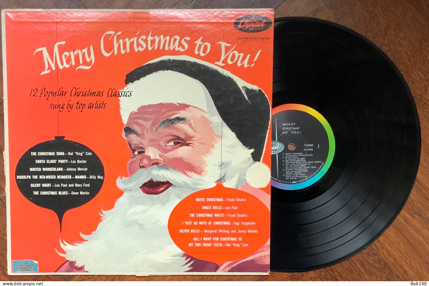 Disco LP Vinile 33 Giri : MERRY CHRISTMAS TO YOU ! 12 Brani N.K.Cole, Sinatra.. - Blues