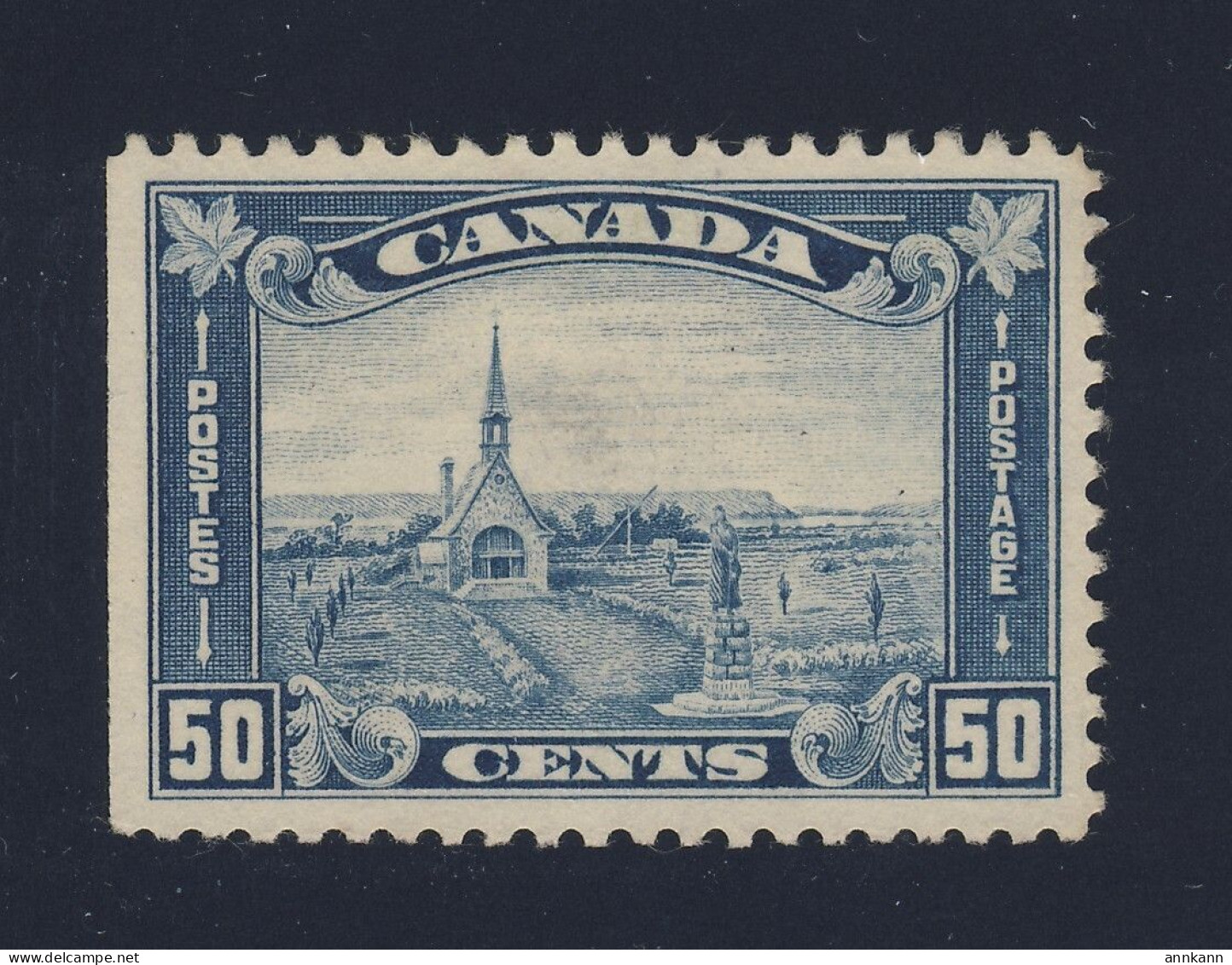 Canada Grand Pre Stamp #176-50c Mint No Gum SE Fine Guide Value = $150.00 - Neufs