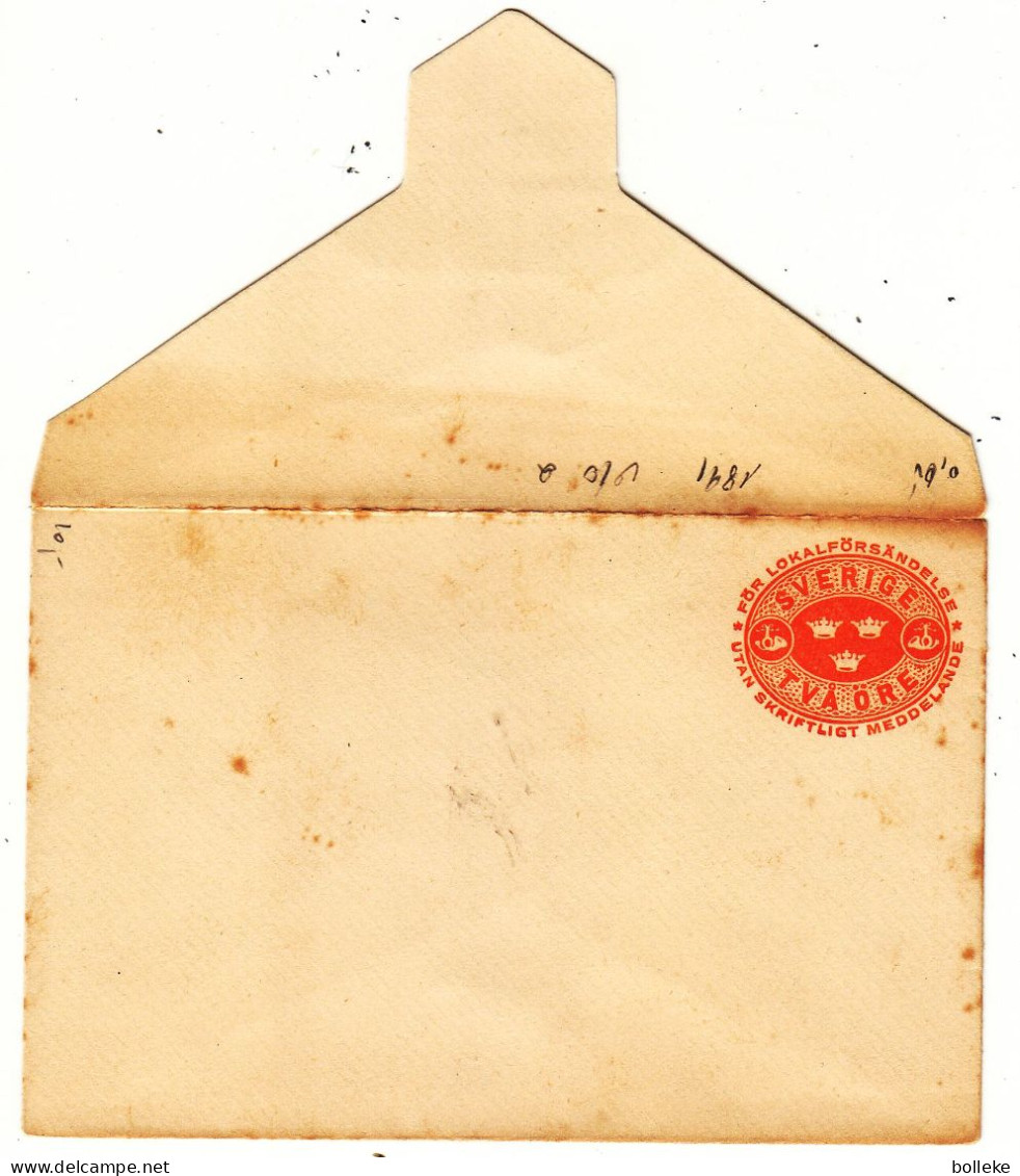 Suède - Lettre De 1891 - Entier Postal - - Storia Postale