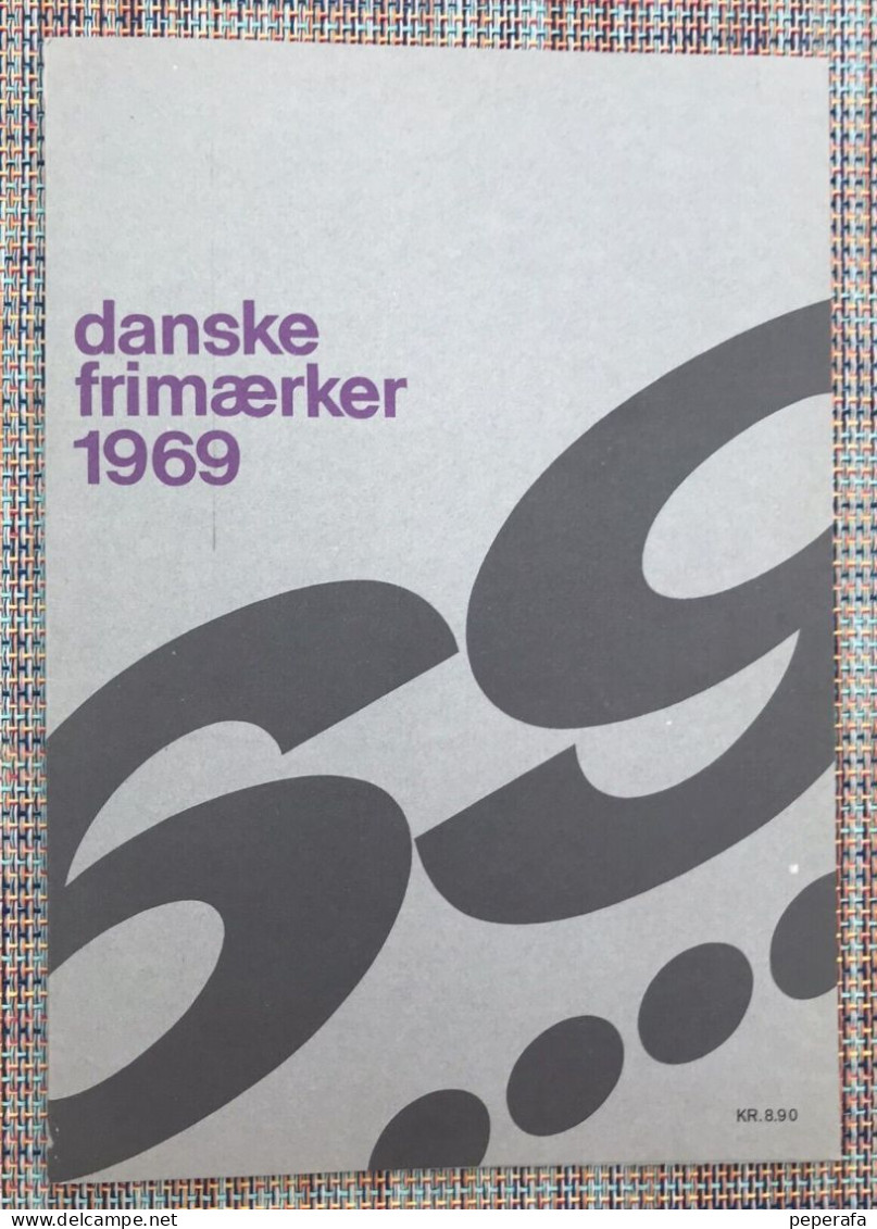 Denmark Danmark 1969, Årsmappe Yearbooks, KARTONOMSLAG / CARDBOARD COVER - Full Years