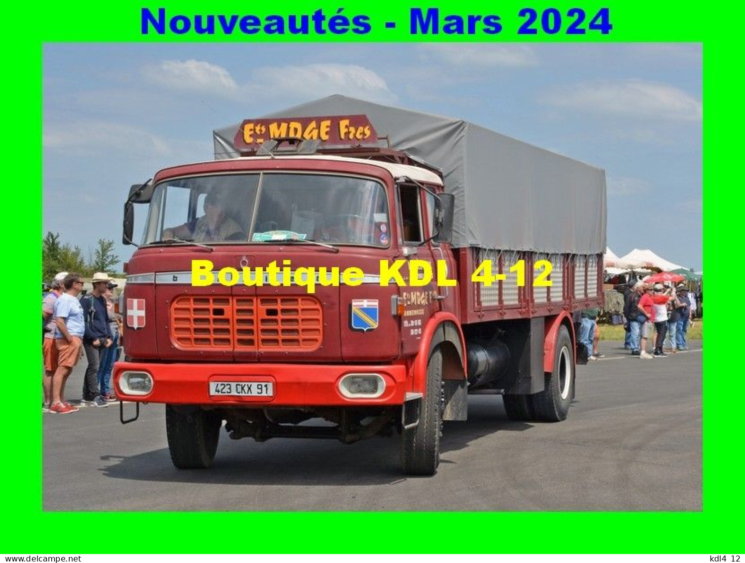 AL UT 35 - Fourgon Baché Berliet GR 200 - MONTEREAU-SUR-LE-JARD - Seine Et Marne - Trucks, Vans &  Lorries