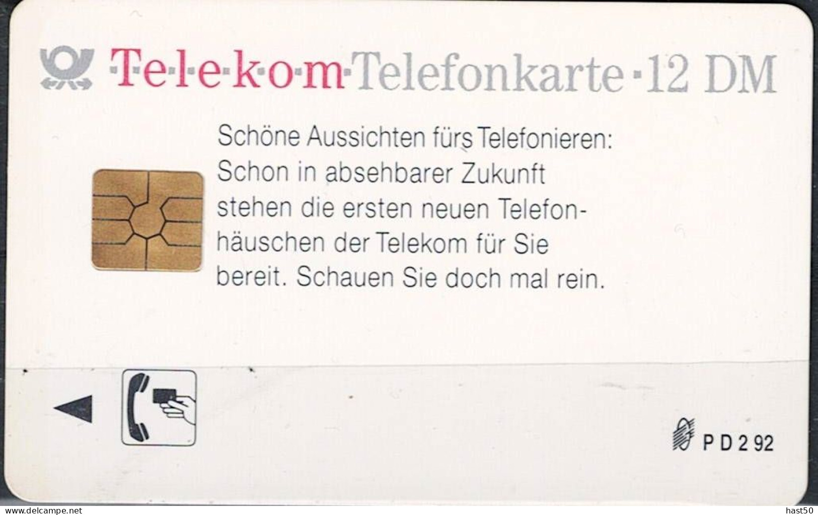 Deutschland - P  PD-SERIES: Telefonzelle Das Auge Telefoniert Mit - USED -  1992 - P & PD-Reeksen : Loket Van D. Telekom