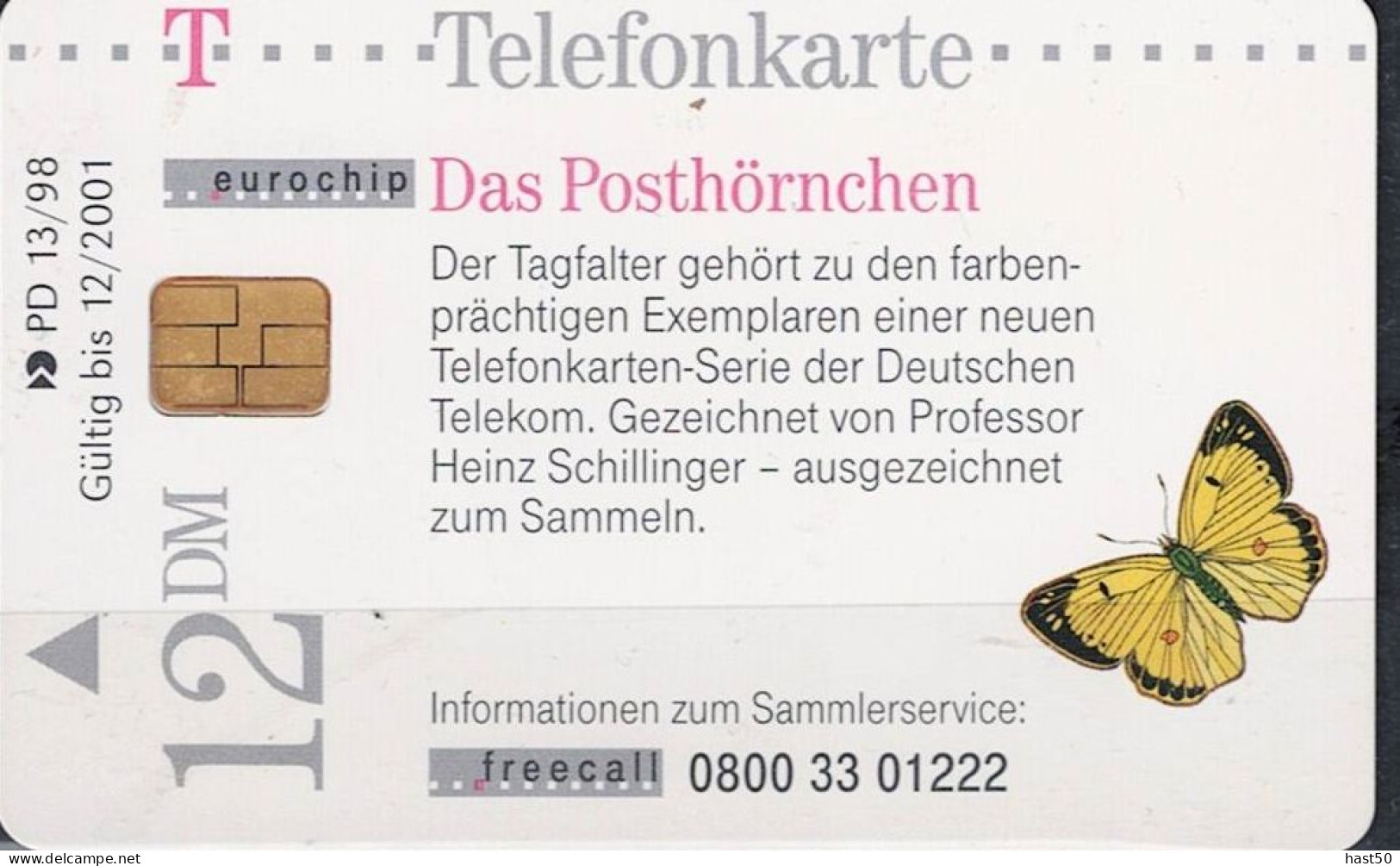 Deutschland - P  PD-SERIES: Schmetterling "Posthörnchen" - USED -  1998 - P & PD-Series : D. Telekom Till