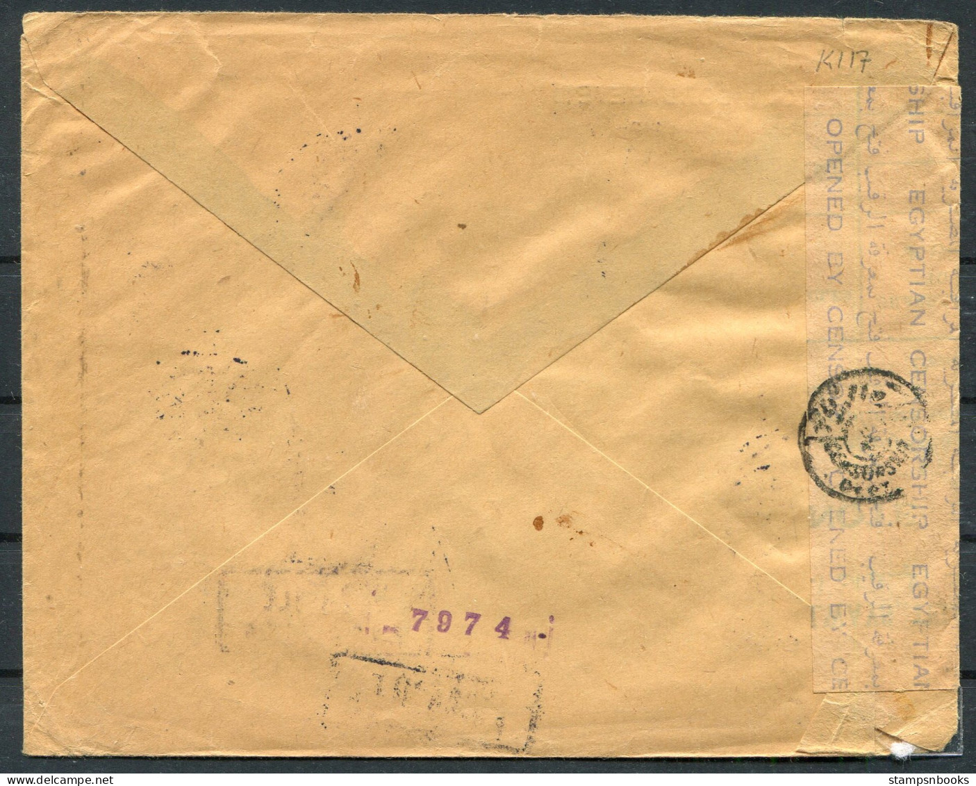 1943 Turkey Airmail Cover, Luther R Fowle, Amerikan Bord Heyeti Istanbul Mission Censor Cover - New York, USA - Covers & Documents