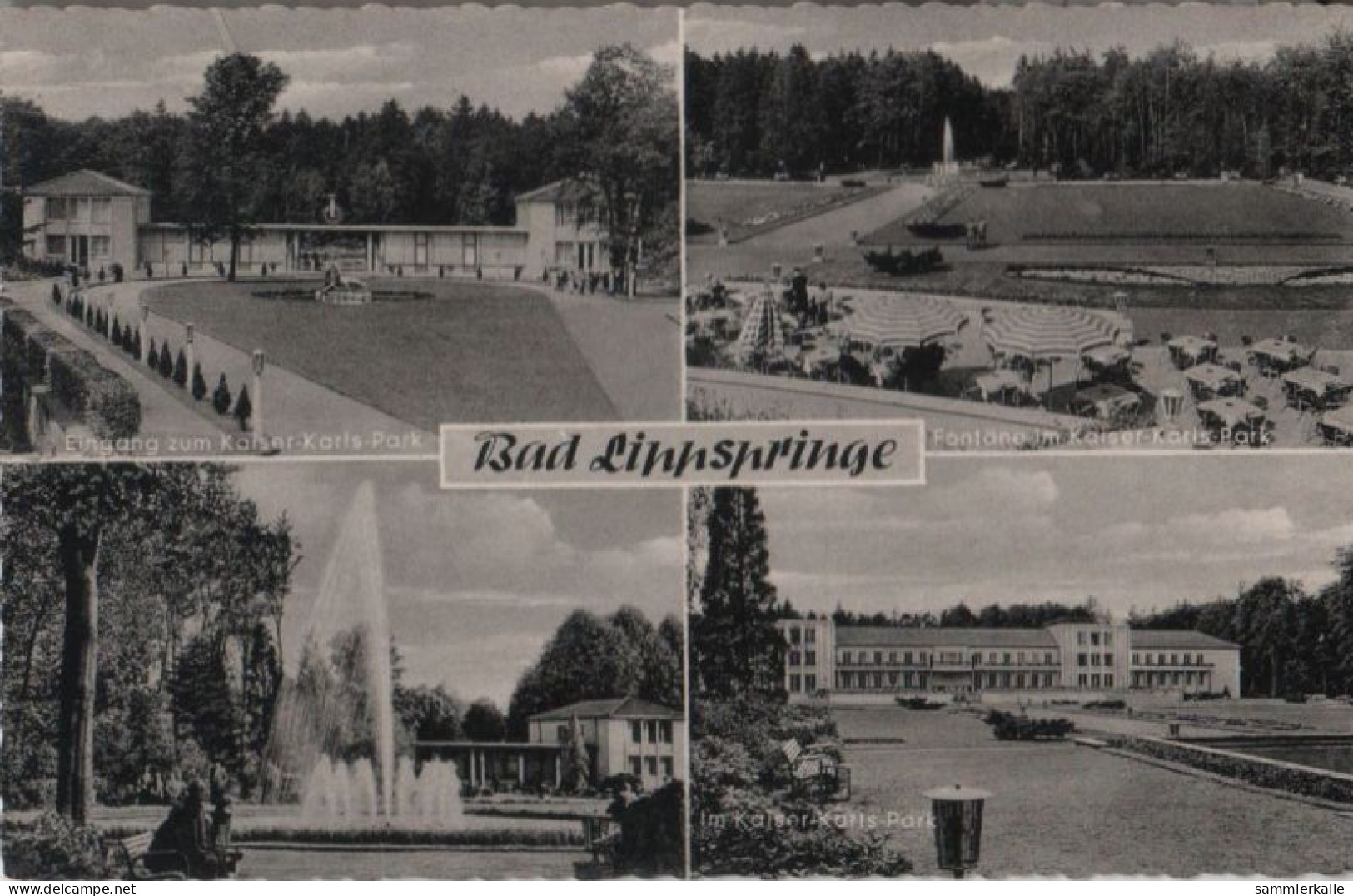 61614 - Bad Lippspringe - U.a. Eingang Zum Kaiser-Karls-Park - 1960 - Bad Lippspringe