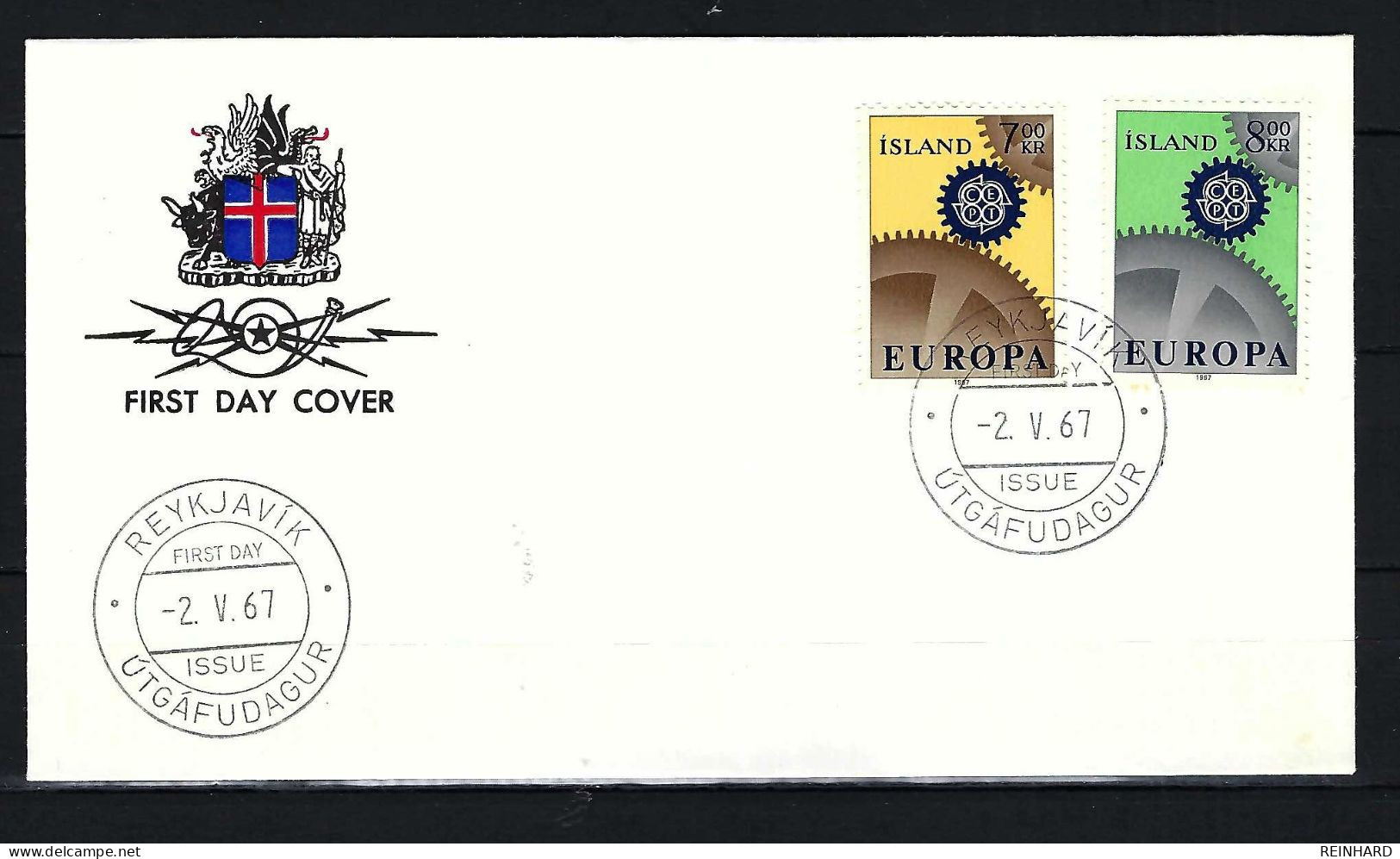 ISLAND FDC Mit Komplettsatz Mi-Nr. 409 - 410 Europamarken - Siehe Bild - FDC