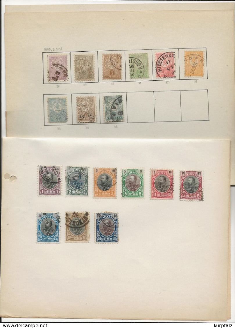 Bulgarien, България - Briefmarken-Konvolut Meist ältere Marken Auf Blättern - Collections, Lots & Series