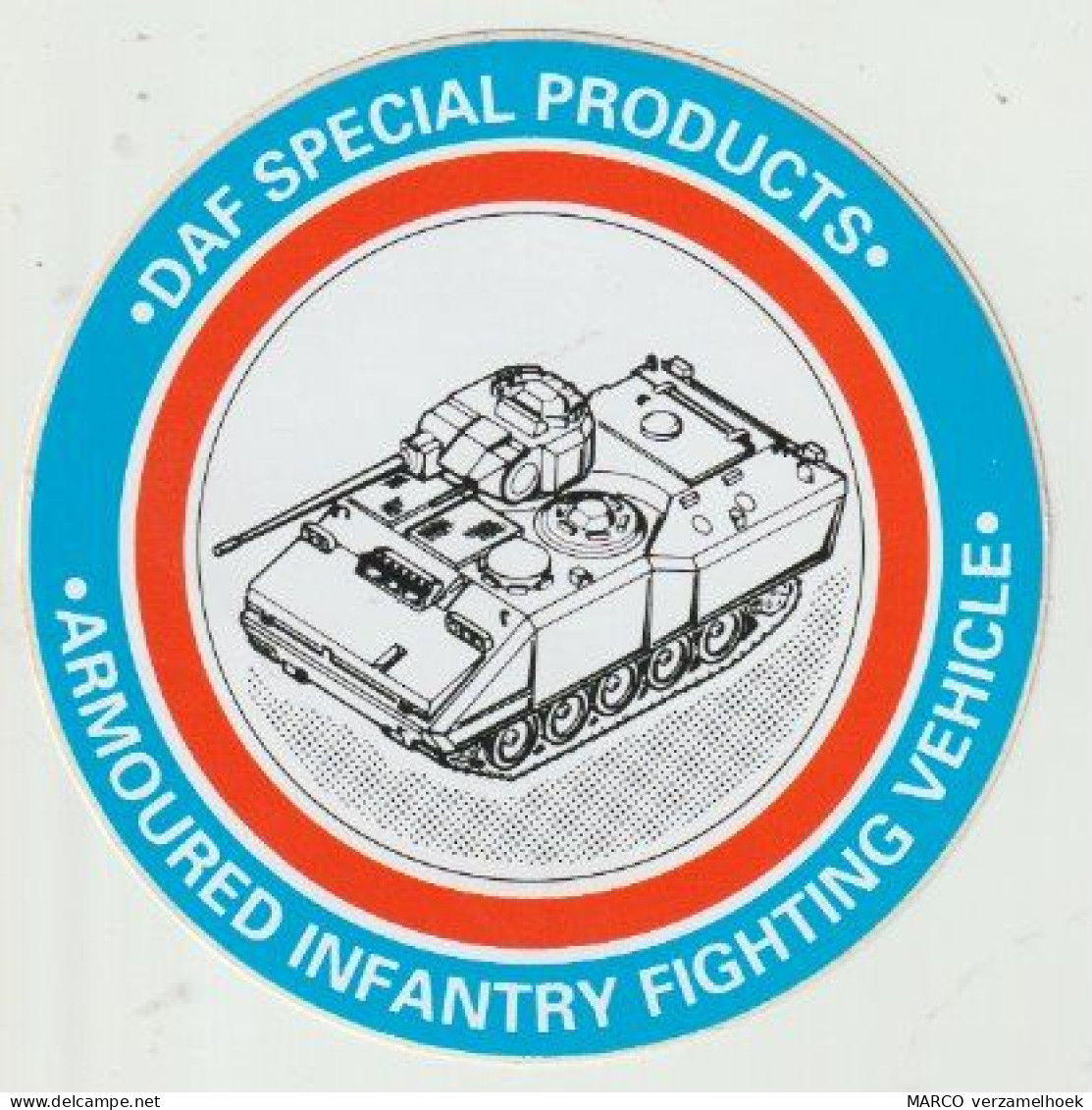 Sticker Truck: DAF Trucks Eindhoven Special Products Armoured Infantry Fighting Vehicle (tank) - Adesivi