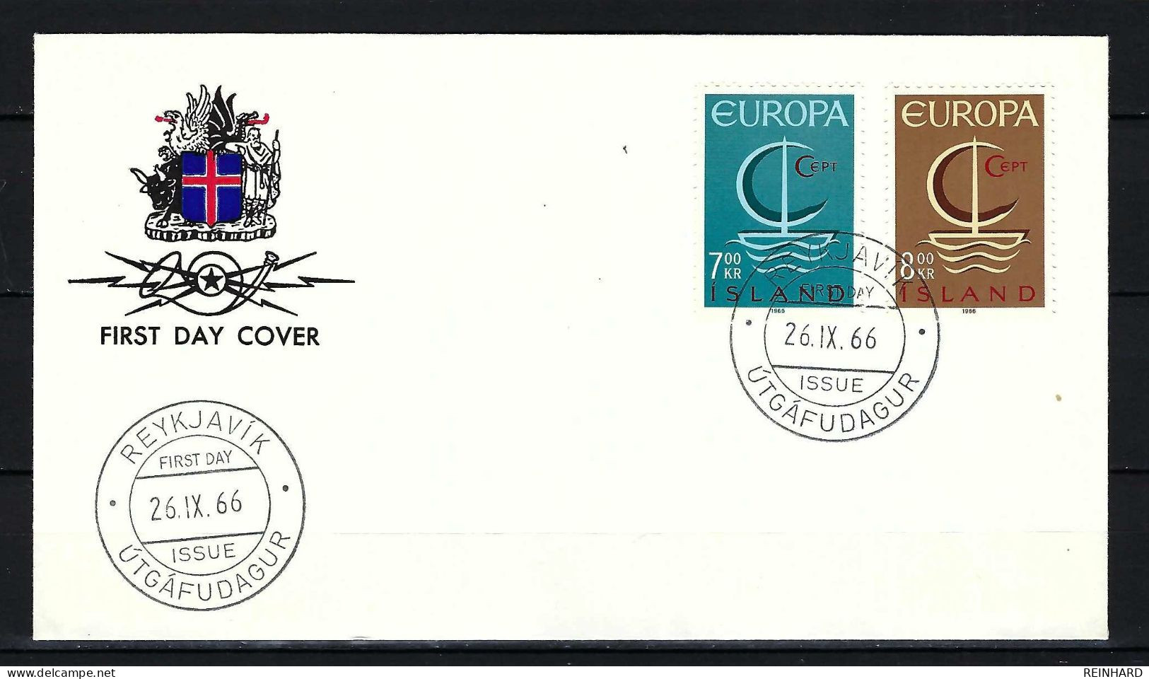 ISLAND FDC Mit Komplettsatz Mi-Nr. 404 - 405 Europamarken - Siehe Bild - FDC