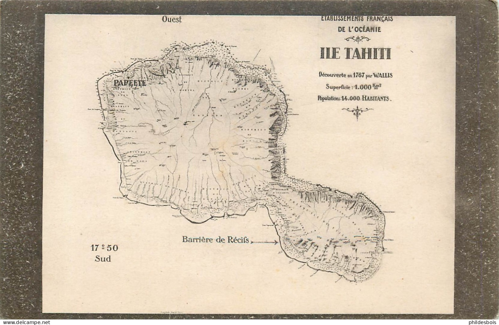 TAHITI  Archipel  Ile De Tahiti - Polynésie Française