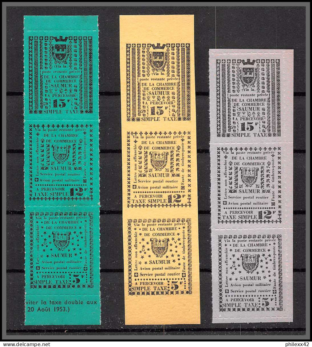 Départ 1 Euro - 85618/ Collection De Timbres De Grève - Saumur 1953 Bel Ensemble Cote +/- 1000 Euros - France - Collections