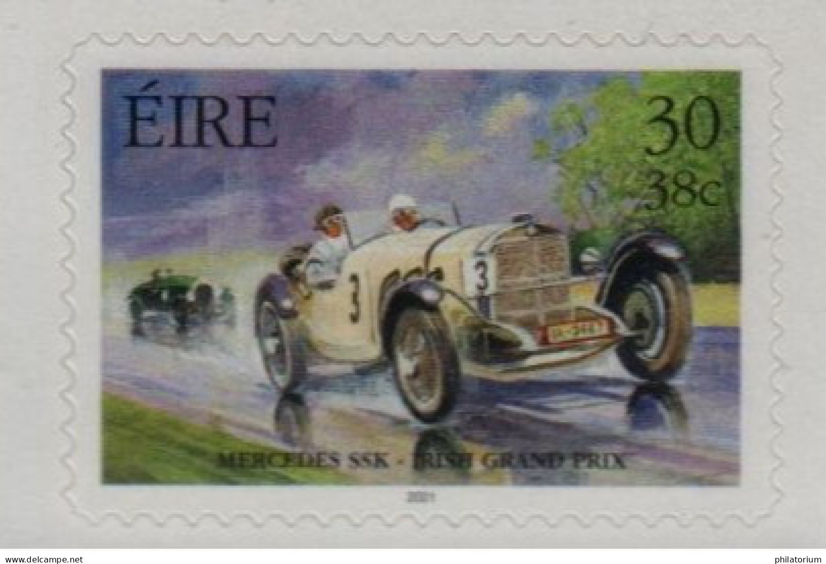 Eire, Irlande, **, Yv 1337, Mi 1329, SG 1507, Mercedes SSK, Grand Prix D'Irlande, Sport Auromobile, - Unused Stamps