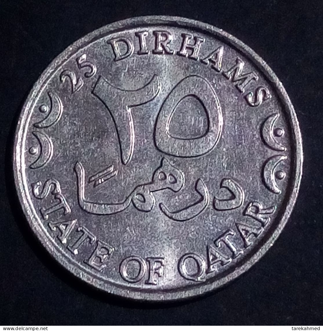 QATAR 2000, Rare 25 Dirhams , AH 1431, AUNC, Agouz - Qatar