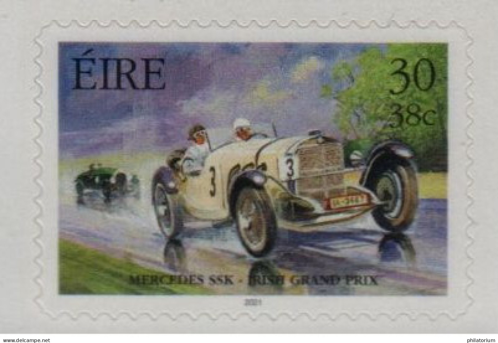 Eire, Irlande, **, Yv 1337, Mi 1329, SG 1507, Mercedes SSK, Grand Prix D'Irlande, Sport Auromobile, - Auto's