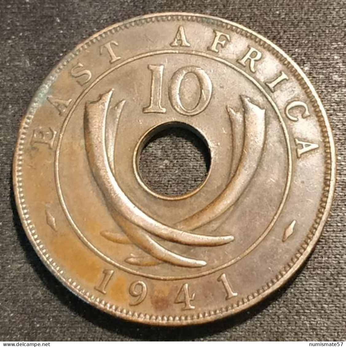 AFRIQUE DE L'EST - EAST AFRICA - 10 CENTS 1941 I - George VI - KM 26 - Colonia Británica