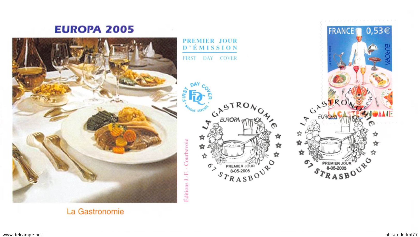 FDC - Europa 2005 - Gastronomie - 8/5/2005 Strasbourg - 2000-2009