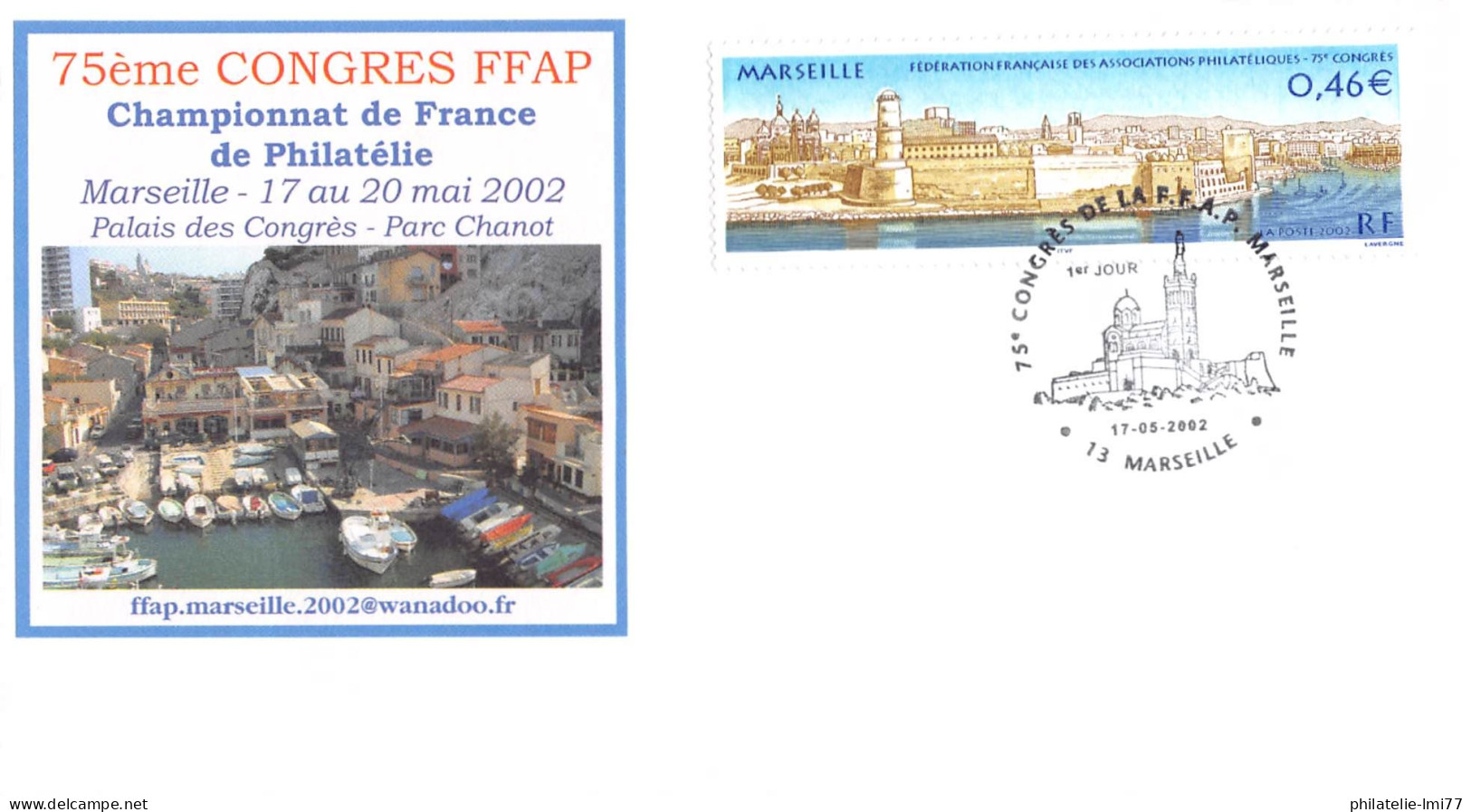 FDC - 75é Congrès Philatélique FFAP - 17/5/2002 Marseille - 2000-2009