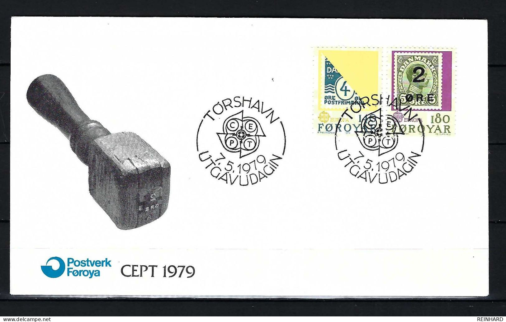 FÄRÖER FDC Mit Komplettsatz Europamarken 1979 - Siehe Bild - Färöer Inseln