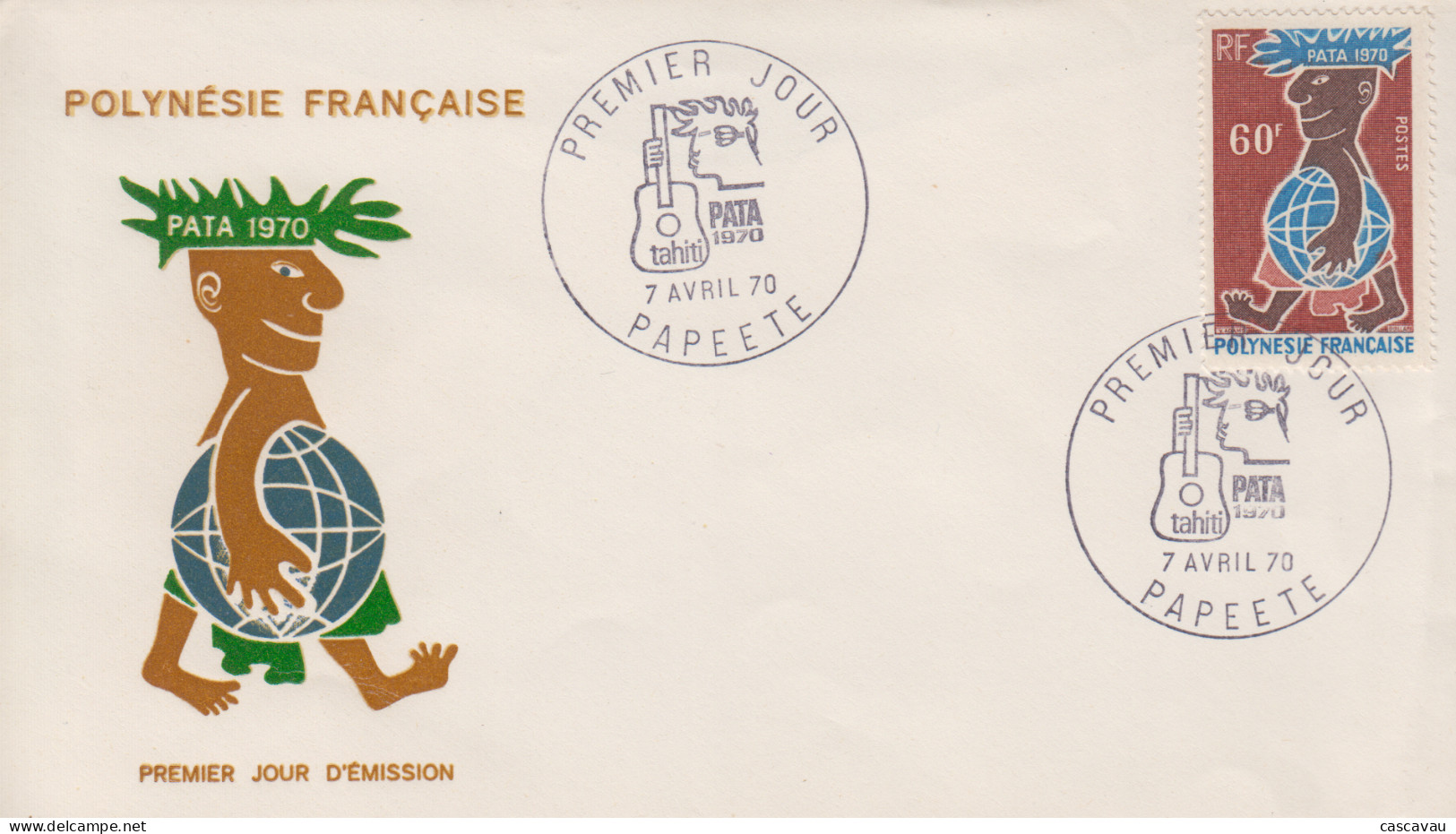 Enveloppe  FDC   1er  Jour   POLYNESIE   PATA    1970 - FDC