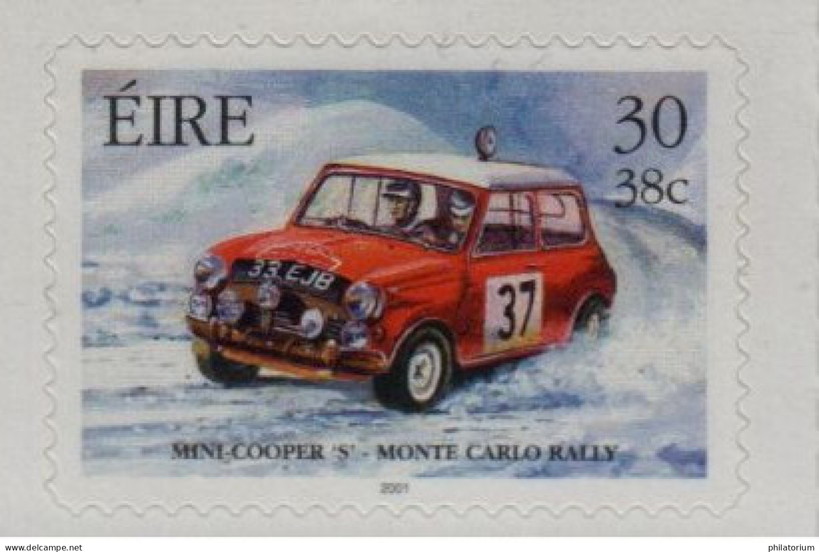 Eire, Irlande, **, Yv 1338, Mi 1330, SG 1508, Mini Cooper 'S' - Rallye De Monte-Carlo, Sport Auromobile, - Cars