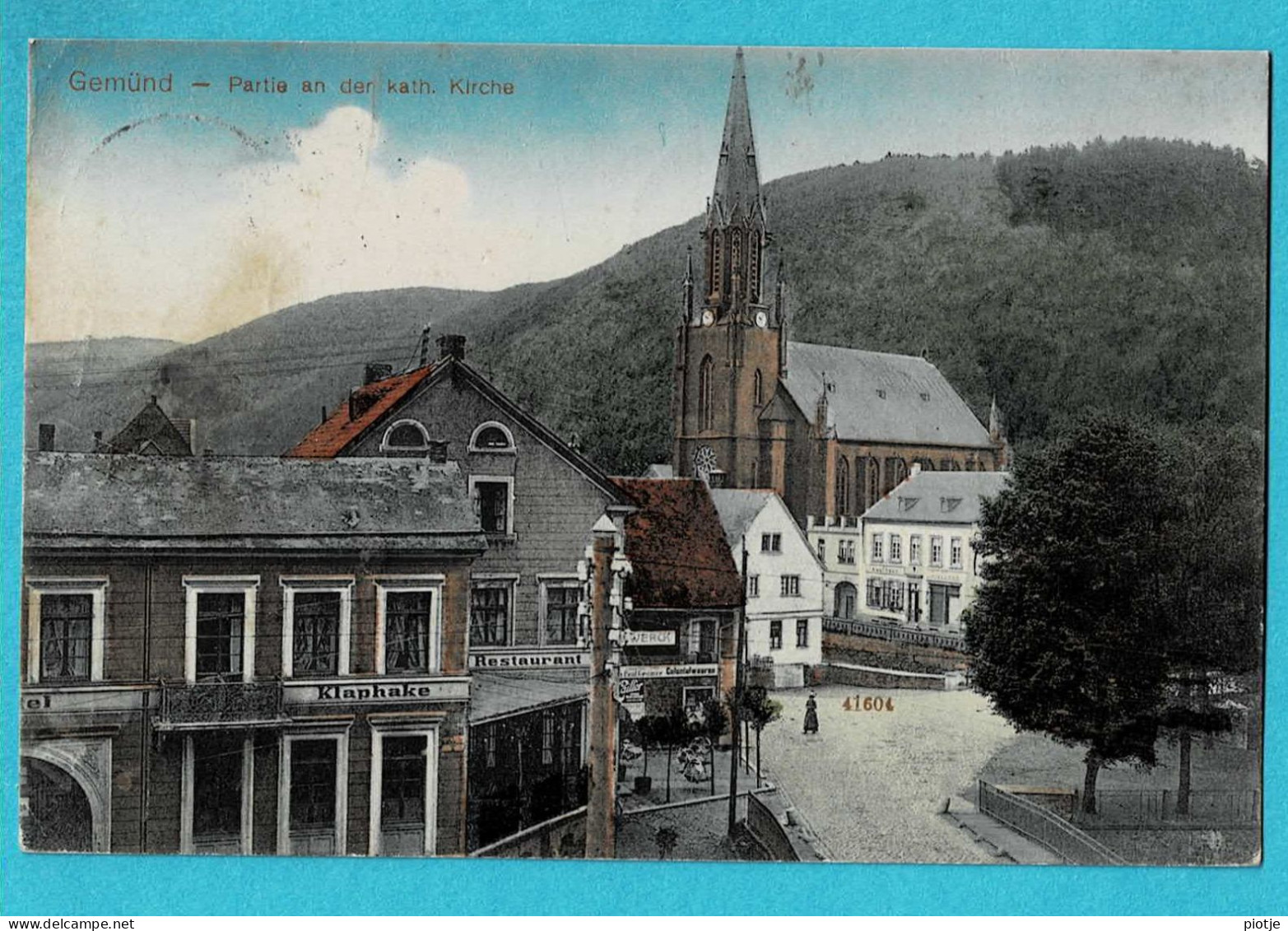 * Gemünd - Schleiden (Nordrhein Westfalen - Deutschland) * (Reinicke & Rubin) Partie An Der Kath. Kirche, Restaurant - Schleiden