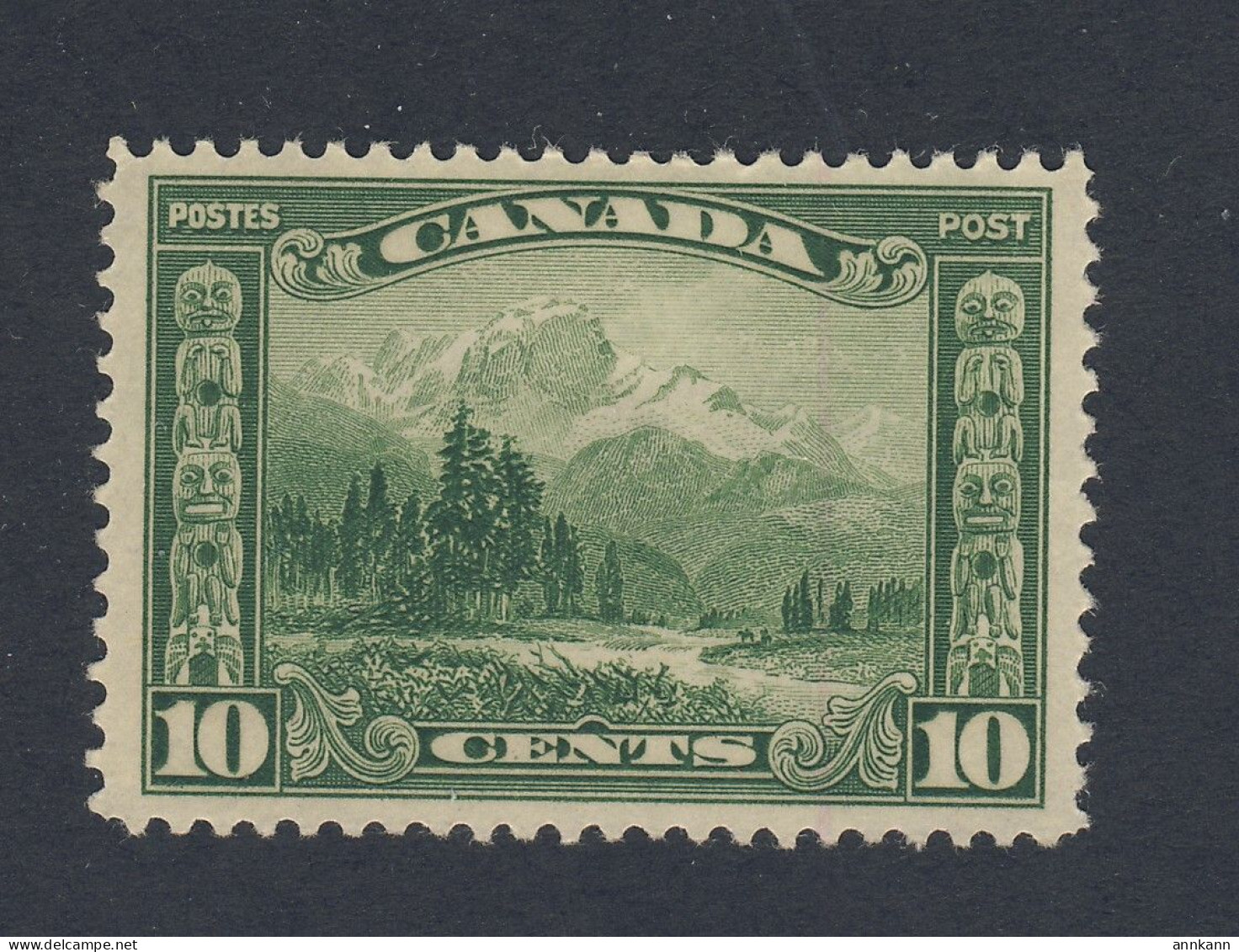 Canada MT. Hurd Stamp #155-10c MH F/VF Guide Value = $21.00 - Neufs