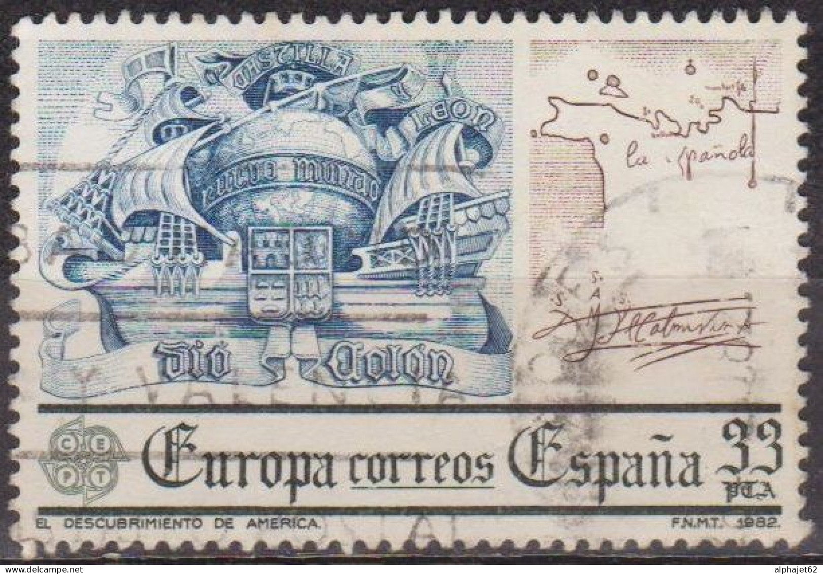 Découverte De L'Amérique - ESPAGNE - Europa - N° 2286 - 1982 - Used Stamps