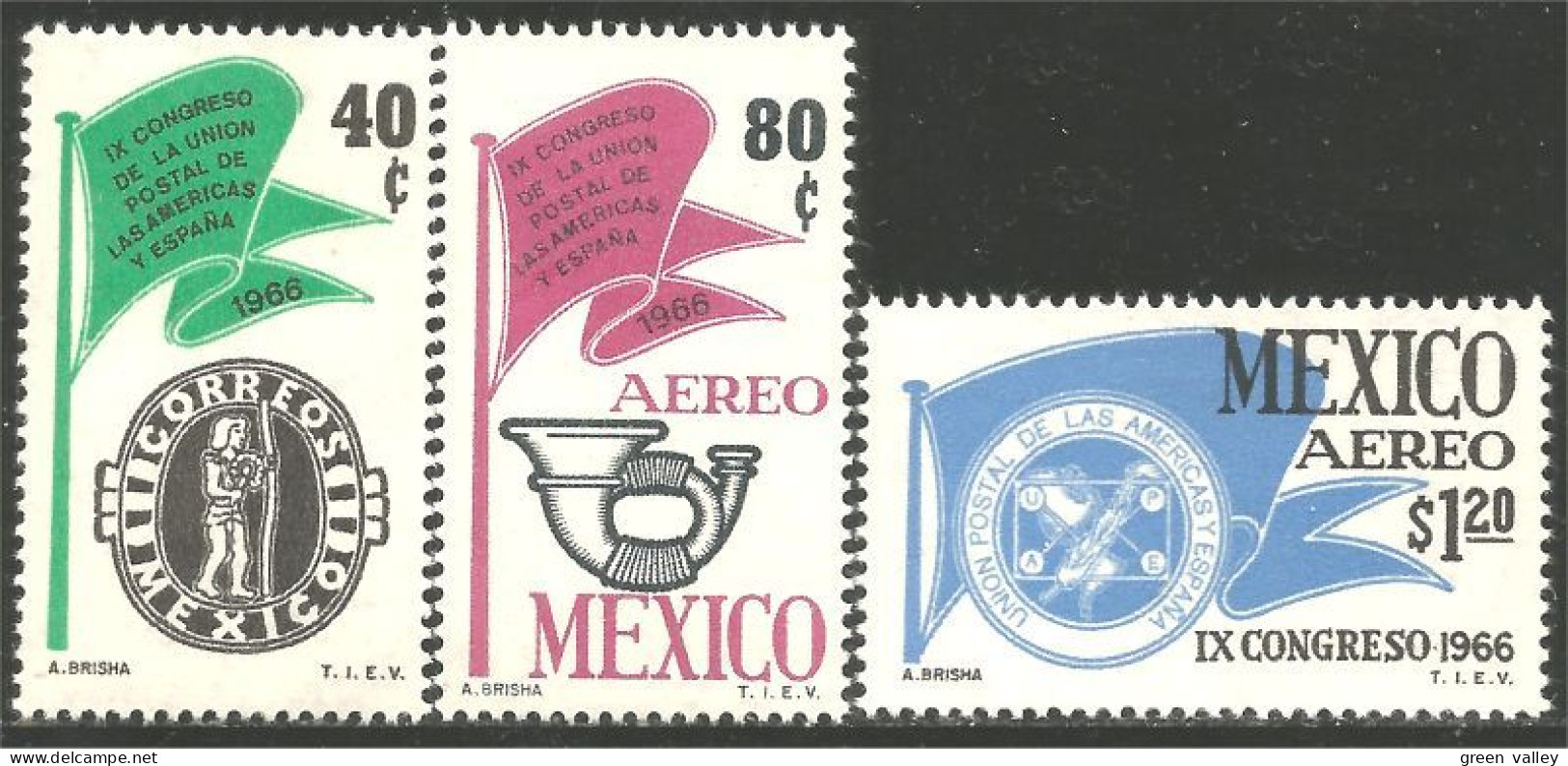 608 Mexico 1966 Postal Union UPU MNH ** Neuf SC (MEX-319) - U.P.U.