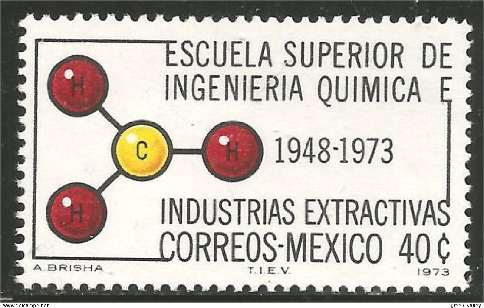 608 Mexico Molecule Ecole Chimie Chemistry School MNH ** Neuf SC (MEX-334) - Chimie