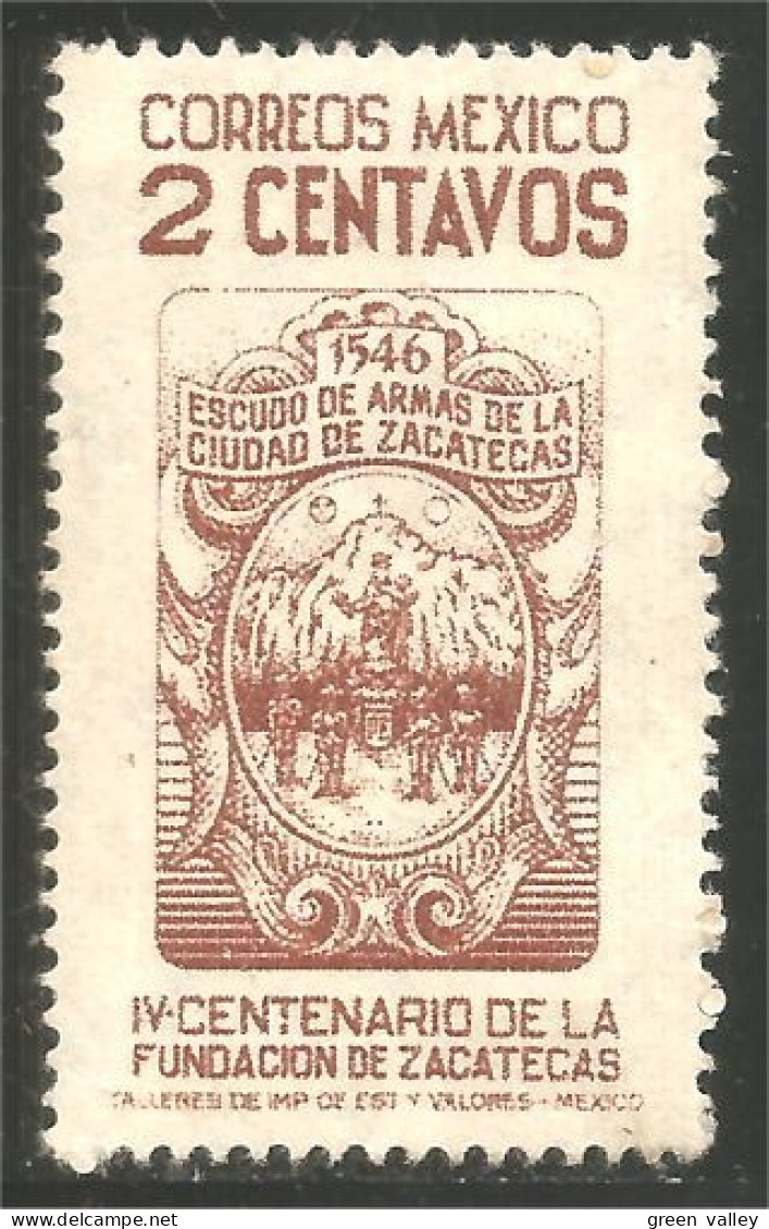 608 Mexico 1946 Arms Armoiries Zacatecas MNH ** Neuf SC (MEX-312) - Timbres