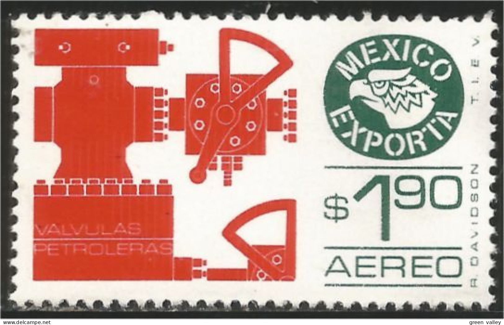 608 Mexico 1975 Export Oil Valves Petrole MH * Neuf CH (MEX-215) - Pétrole