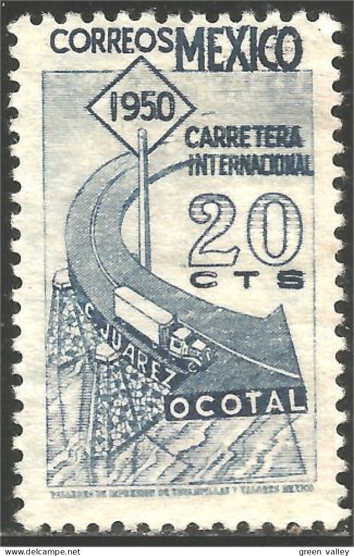 608 Mexico 1950 Highway Construction Autoroute No Gum Sans Gomme (MEX-148) - Accidents & Road Safety