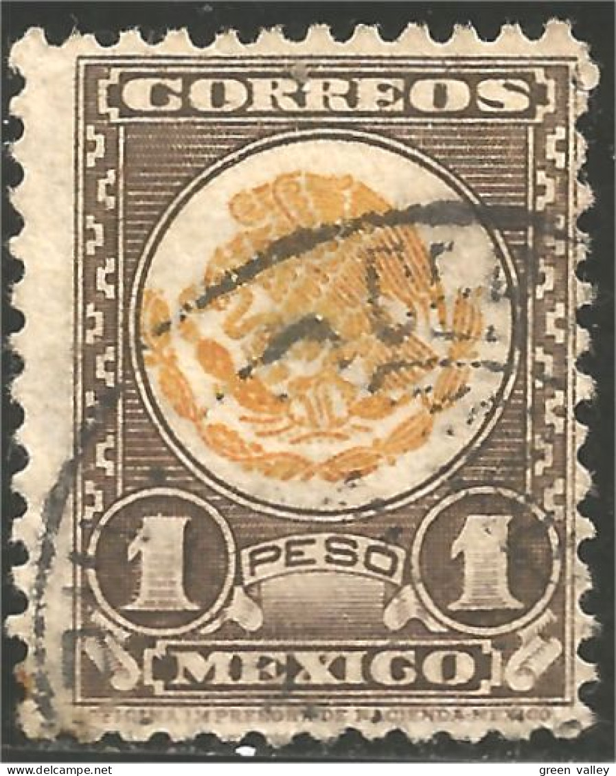 608 Mexico 1950 1p Armoiries Coat Of Arms (MEX-147) - Postzegels