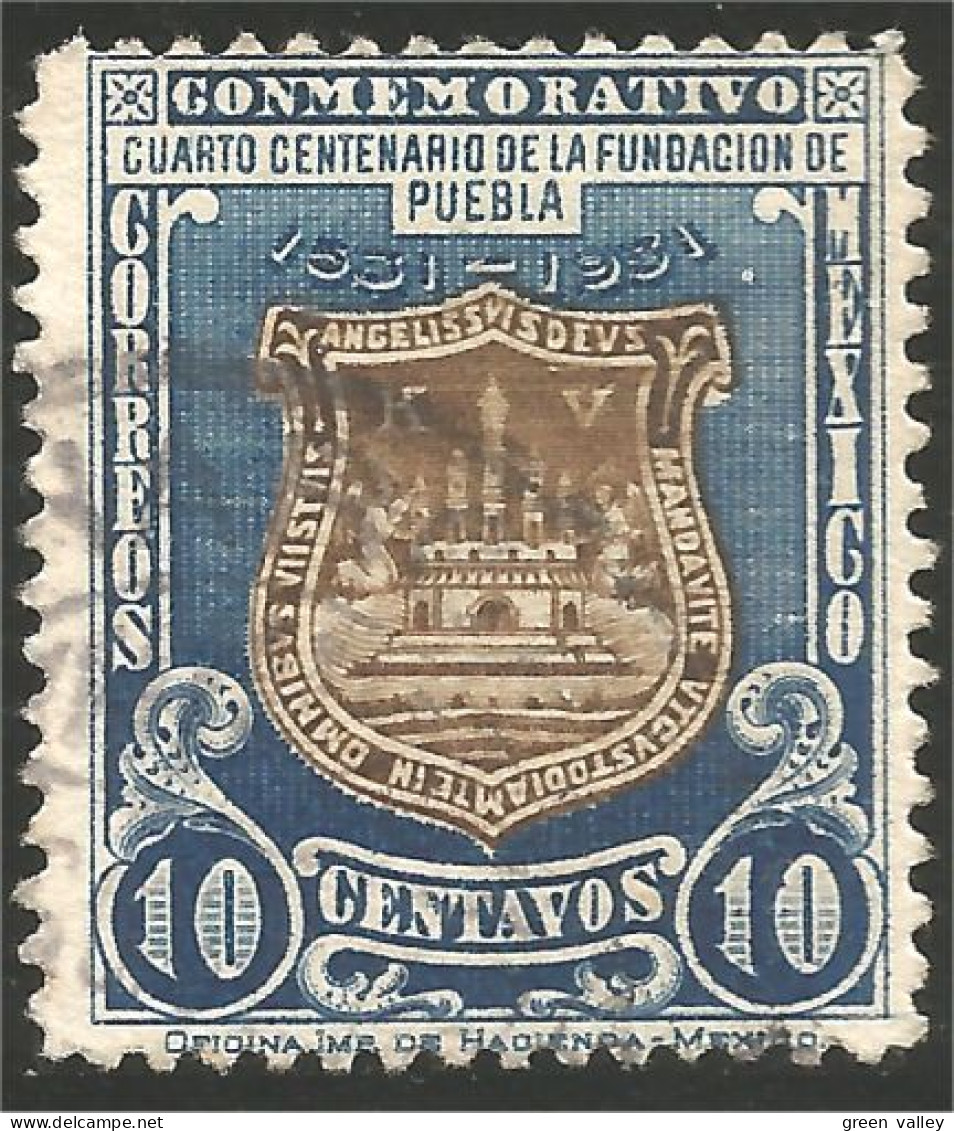 608 Mexico 1931 Armoiries Puebla Coat Of Arms (MEX-110) - Postzegels