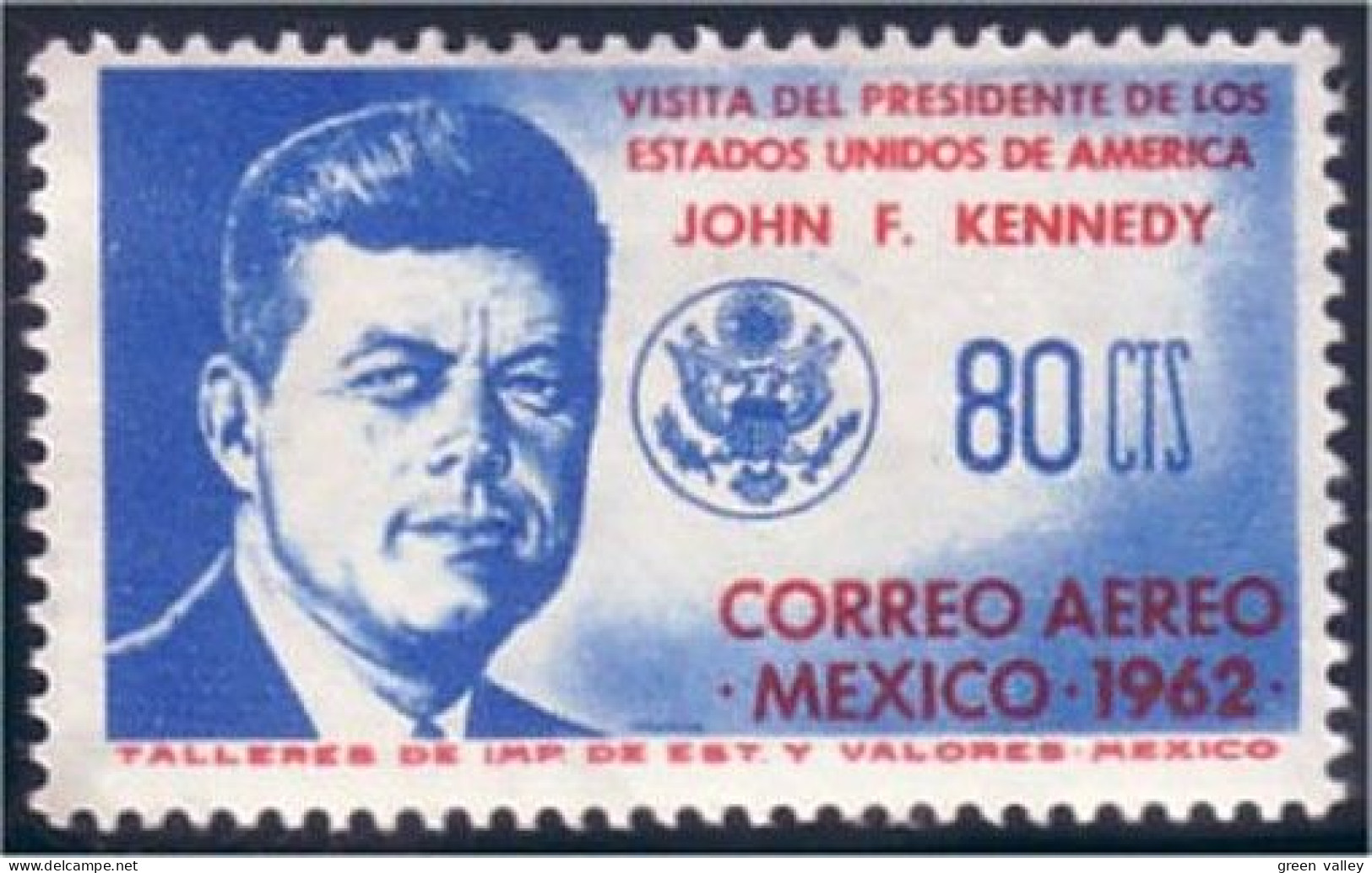 608 Mexico Kennedy MH * Neuf CH (MEX-3) - Kennedy (John F.)