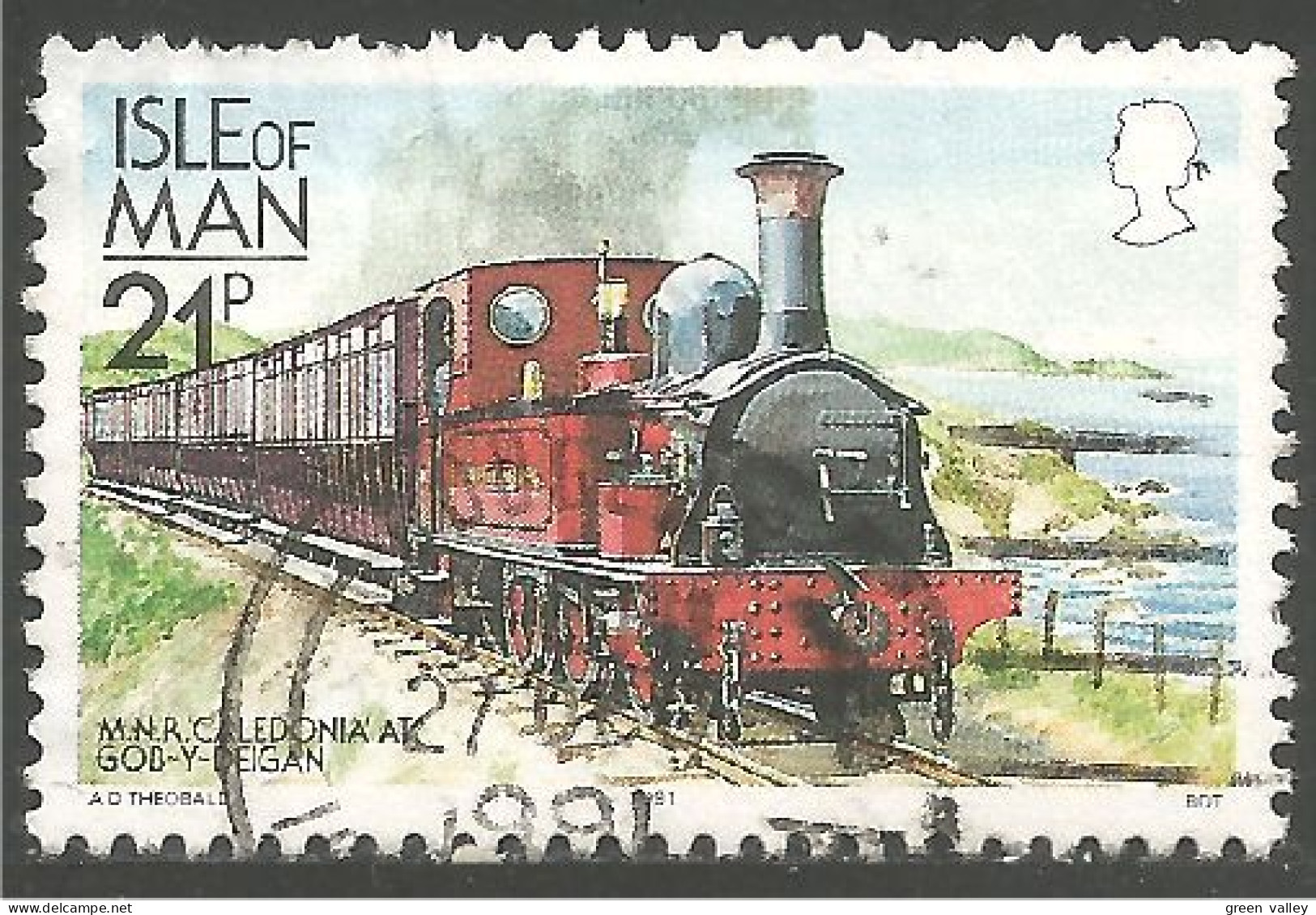 590 Man MNR Caledonian Railway Train Locomotive (MAN-91a) - Isle Of Man