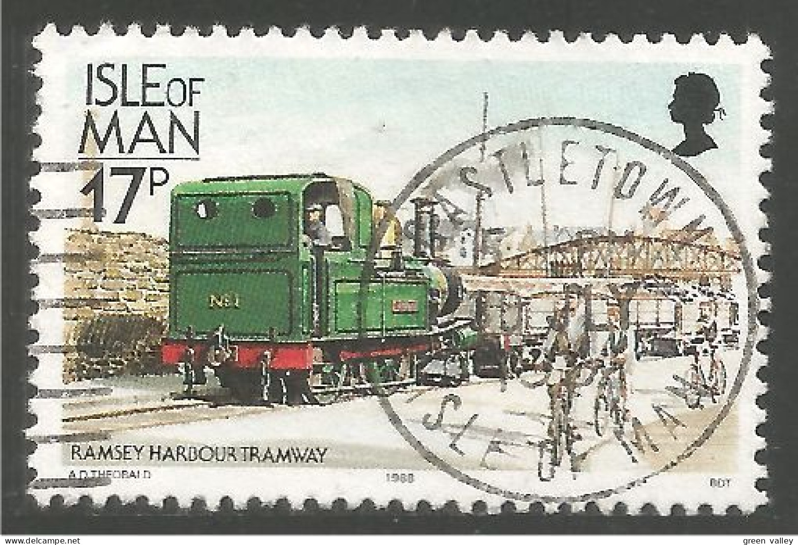 590 Man Port De Ramsey Harbour Tramway Railway Train Locomotive (MAN-87e) - Strassenbahnen