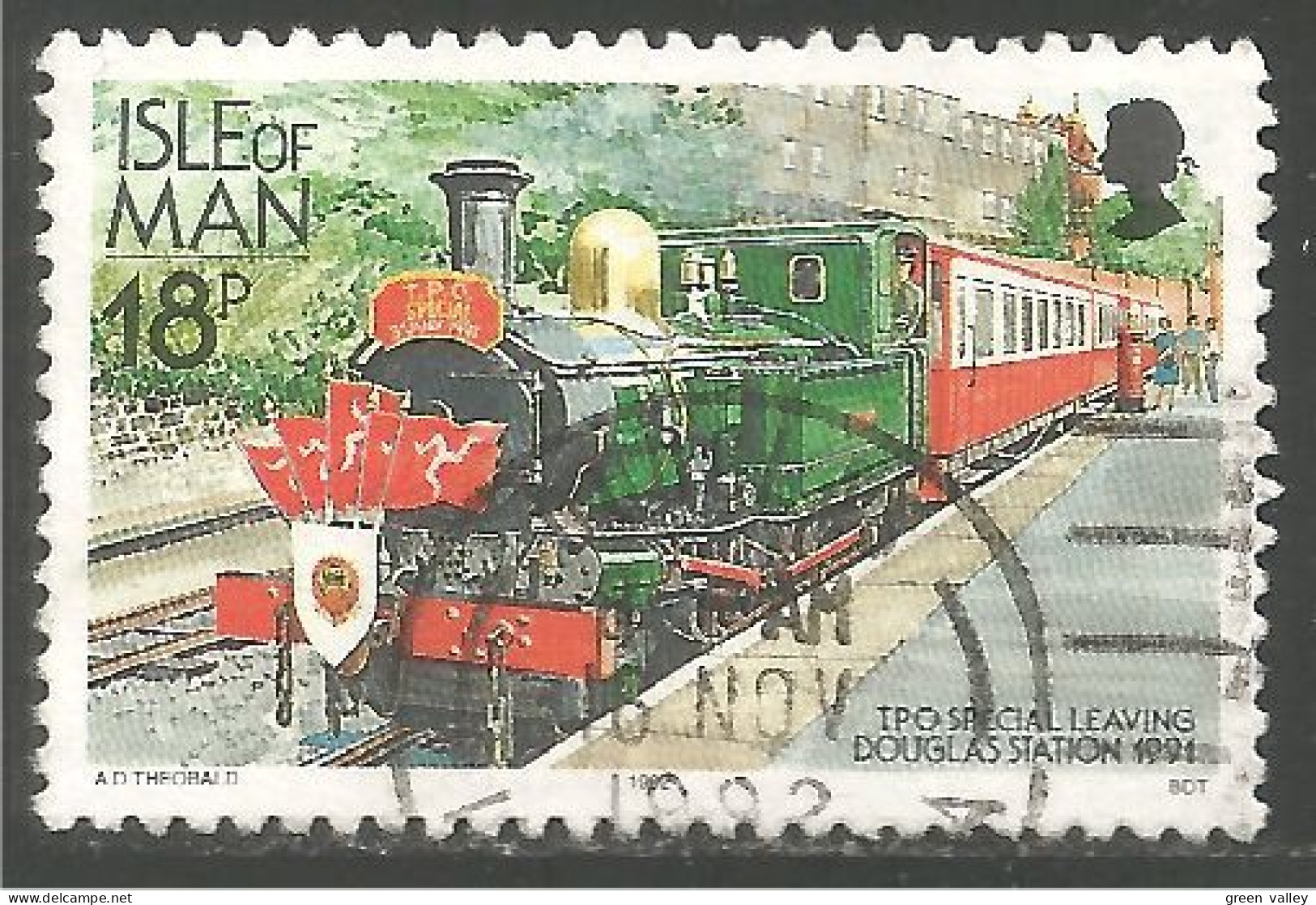 590 Man Railway Train Locomotive TPO Special (MAN-89b) - Man (Ile De)